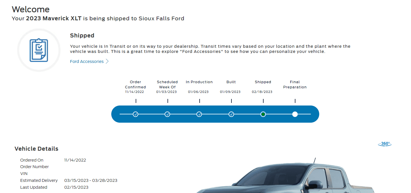Ford Maverick October Hybrid Orders United Maverick