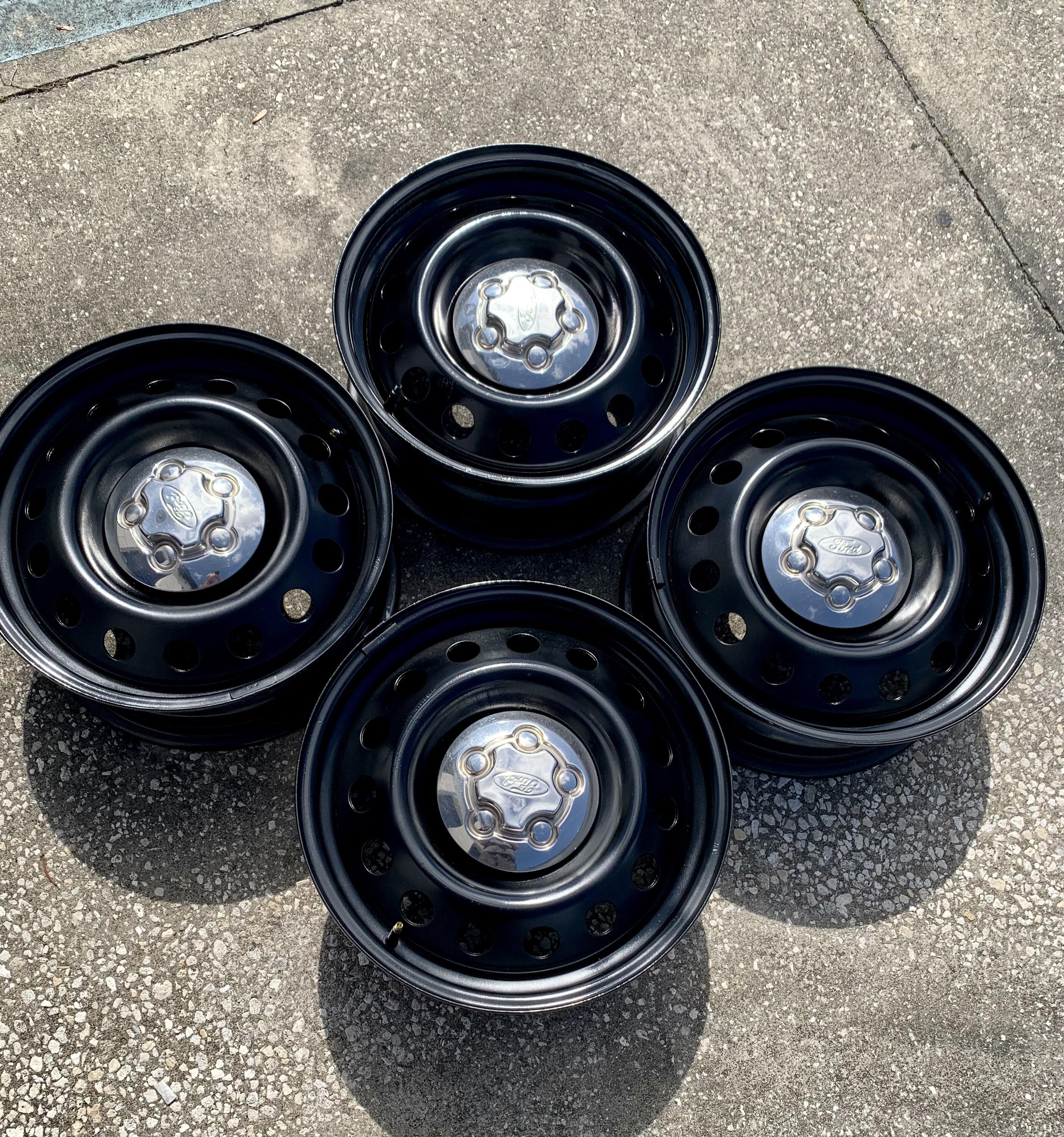 Ford Maverick For Sale Painted Steelies with Interceptor Caps 6B1ED762-72D9-42EE-8BB9-CBA4383D4132