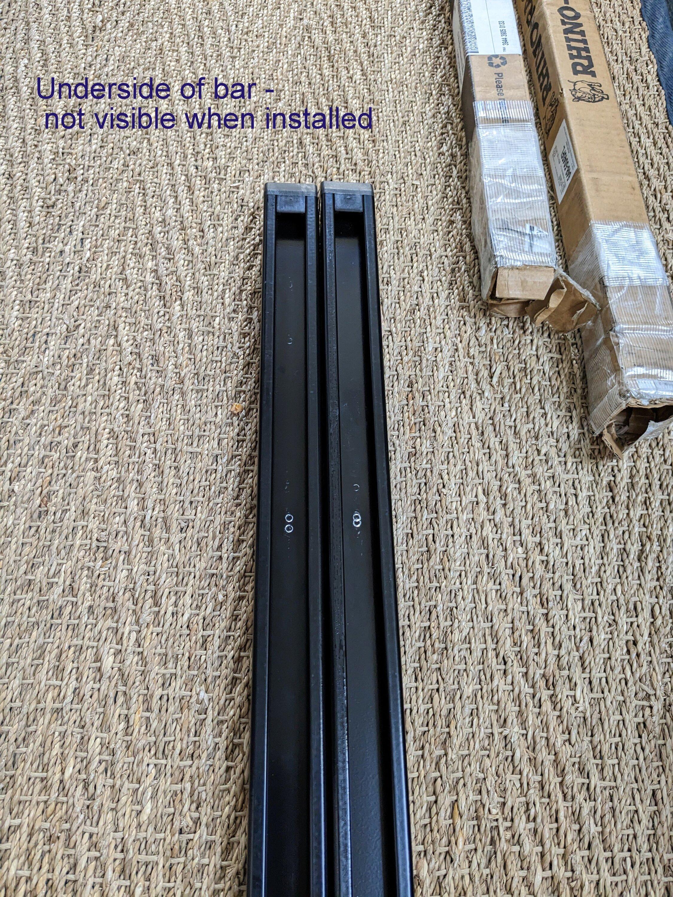 Ford Maverick Elevate TS compatible bed rack - Rhino Rack quick mount 59" HD bars Crossbar setup (4)