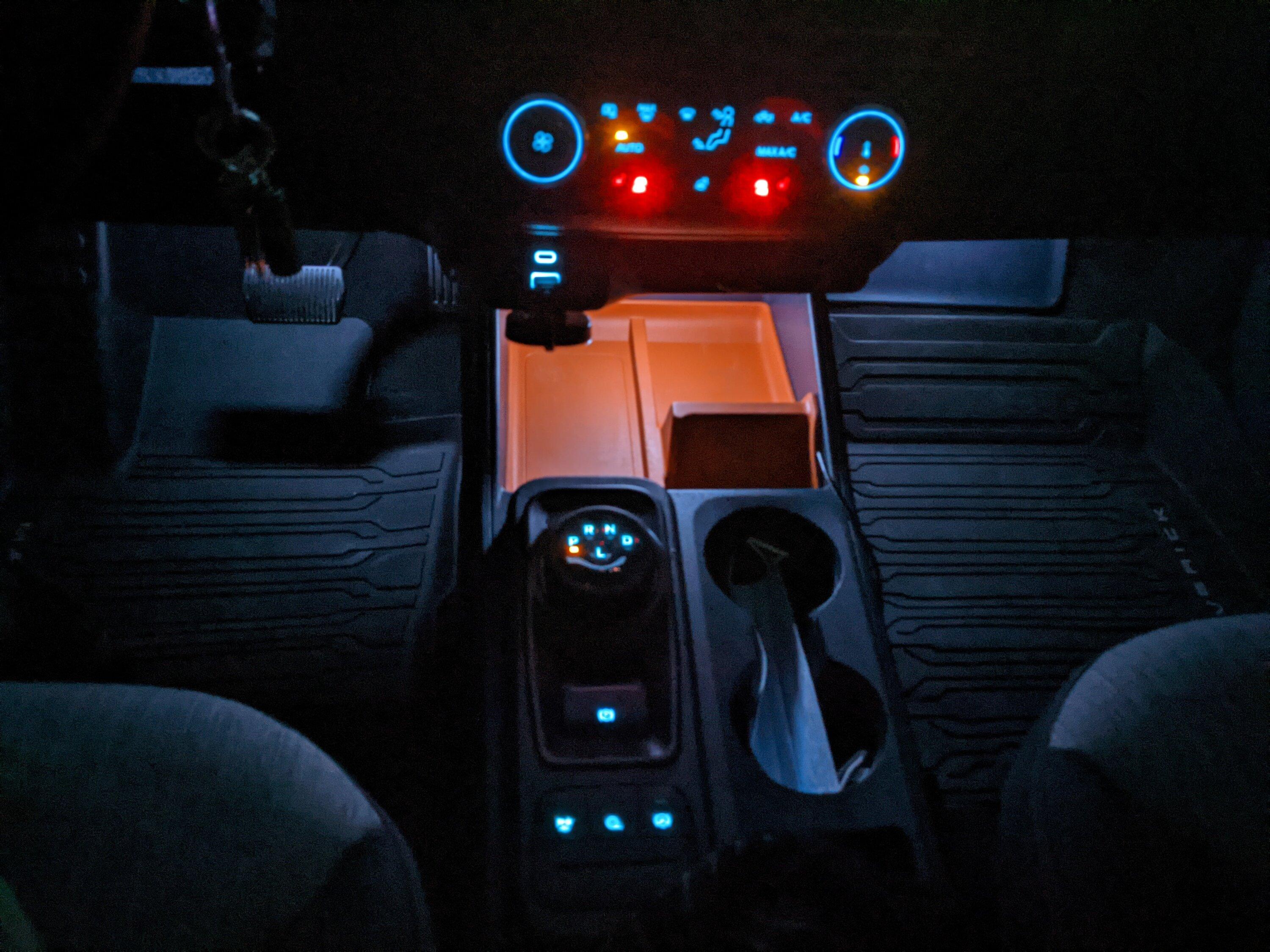 Ford Maverick DIY - Adding ambient light(s) to 2023 Maverick XL/XLT for <$10 PXL_20230221_023528325.NIGHT