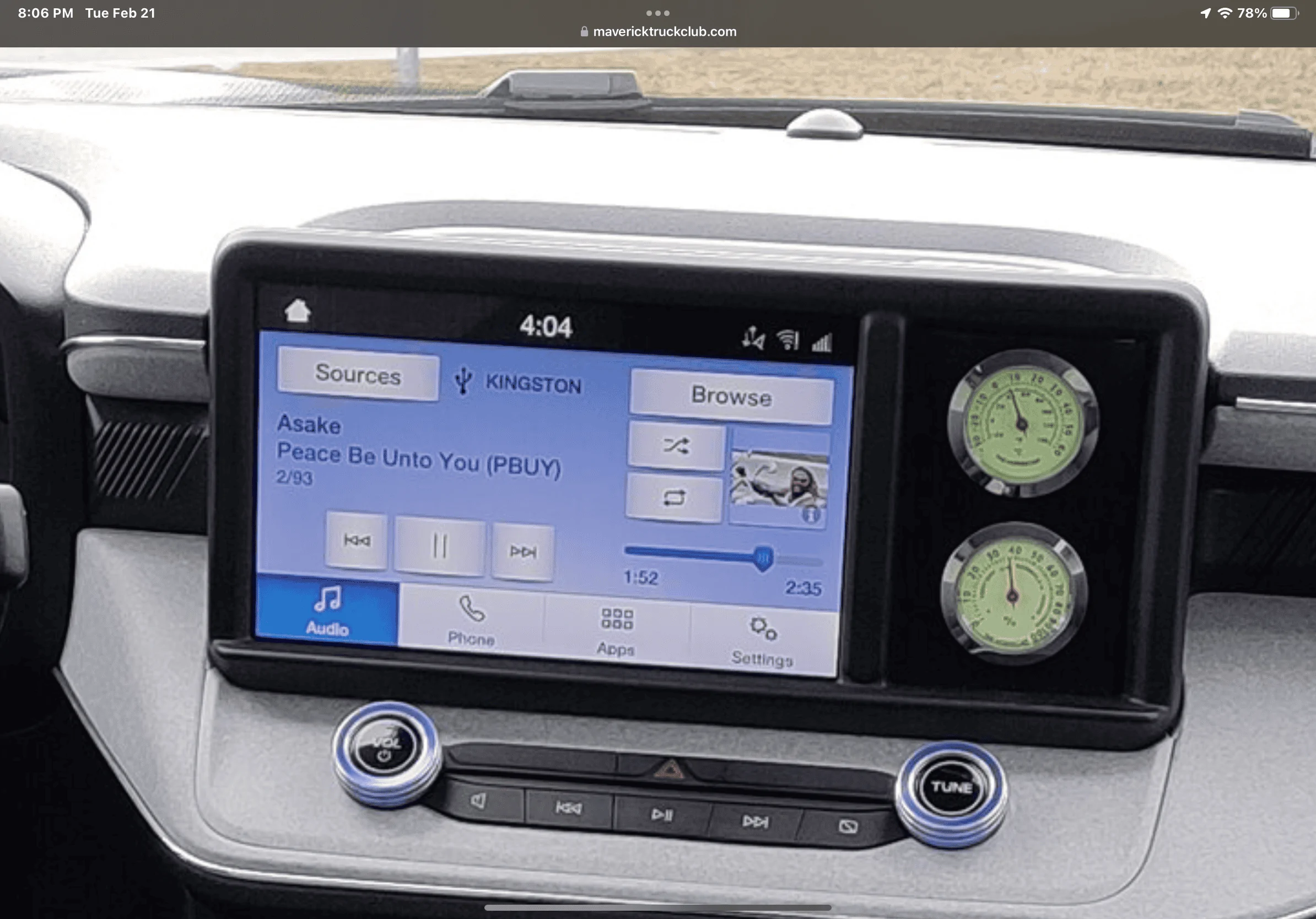 Ford Maverick Dash cubby upgrade with flea market find. 561FE6FA-2428-4C6A-BFC8-9AD0610A9240