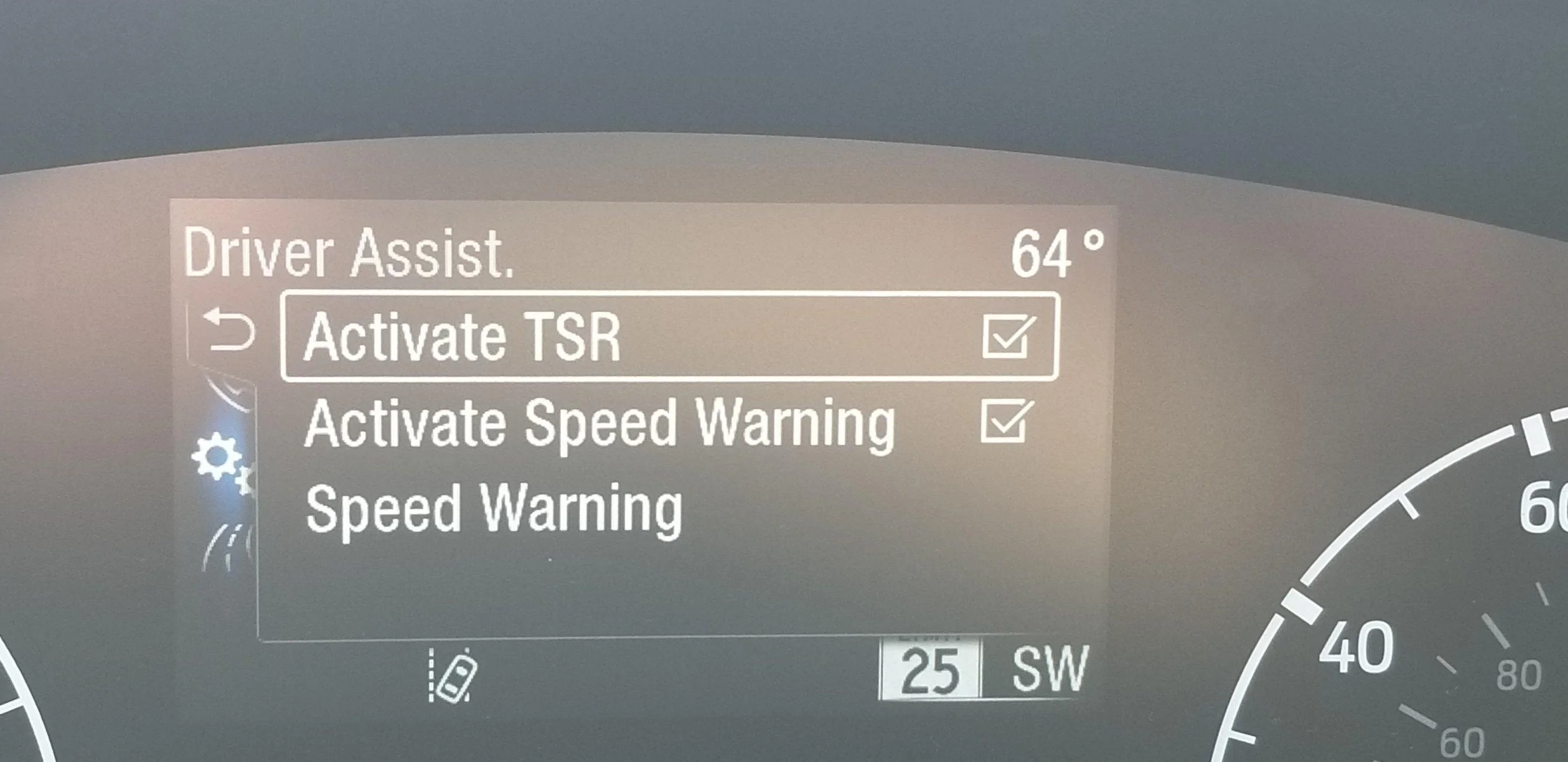 Ford Maverick Traffic Sign Recognition (TSR) FORScan mod (confirmed working) TSR Menu items