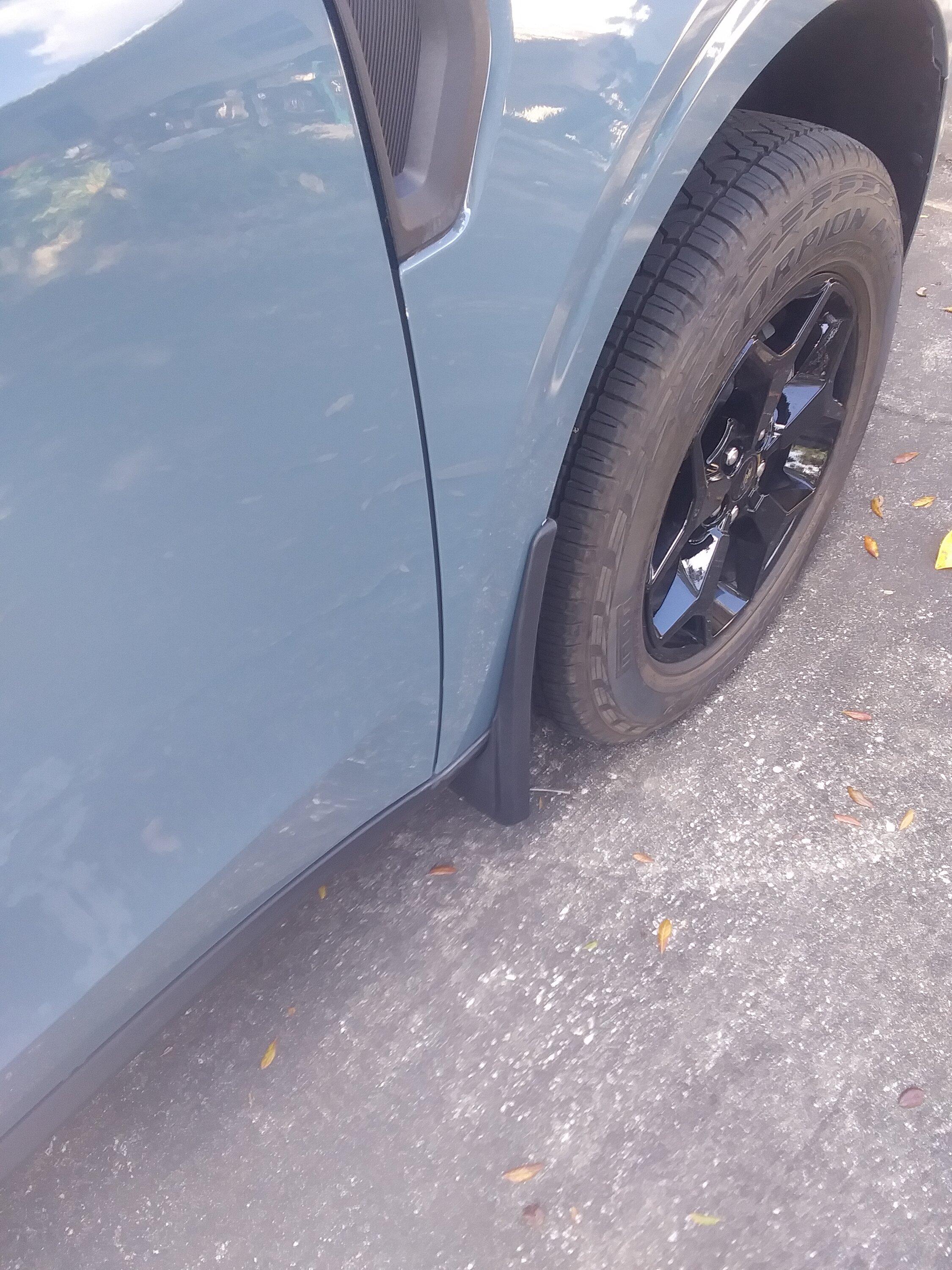 Ford Maverick Mud flaps / splash guards 20230222_125005