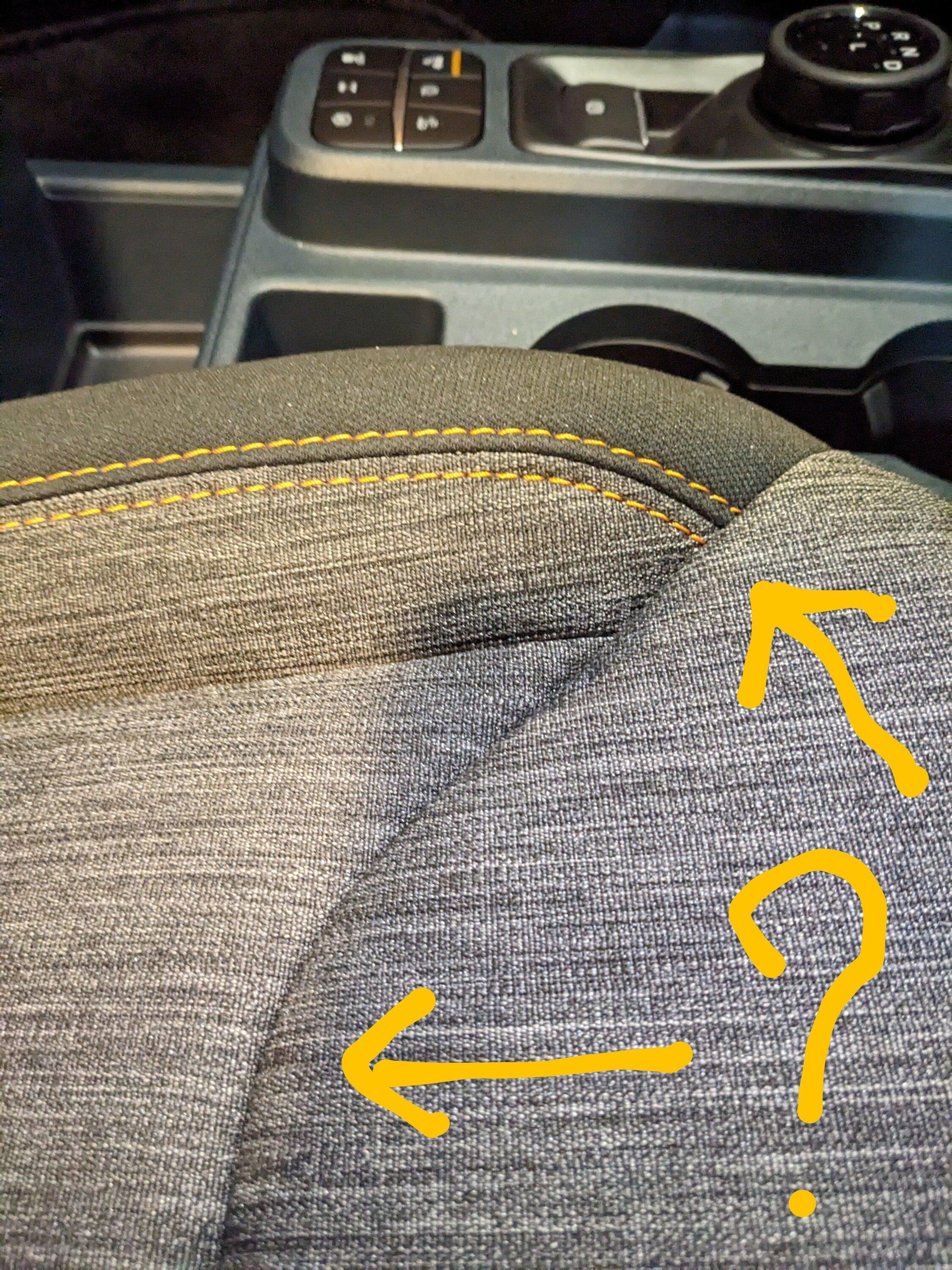 Ford Maverick Interior door handles awkward to grab seat