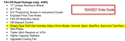 Ford Maverick Standard vs FX4 Drive Modes: Normal, Tow/Haul, Slippery, Mud & Ruts, Sand, Eco and Sport 1632949885261