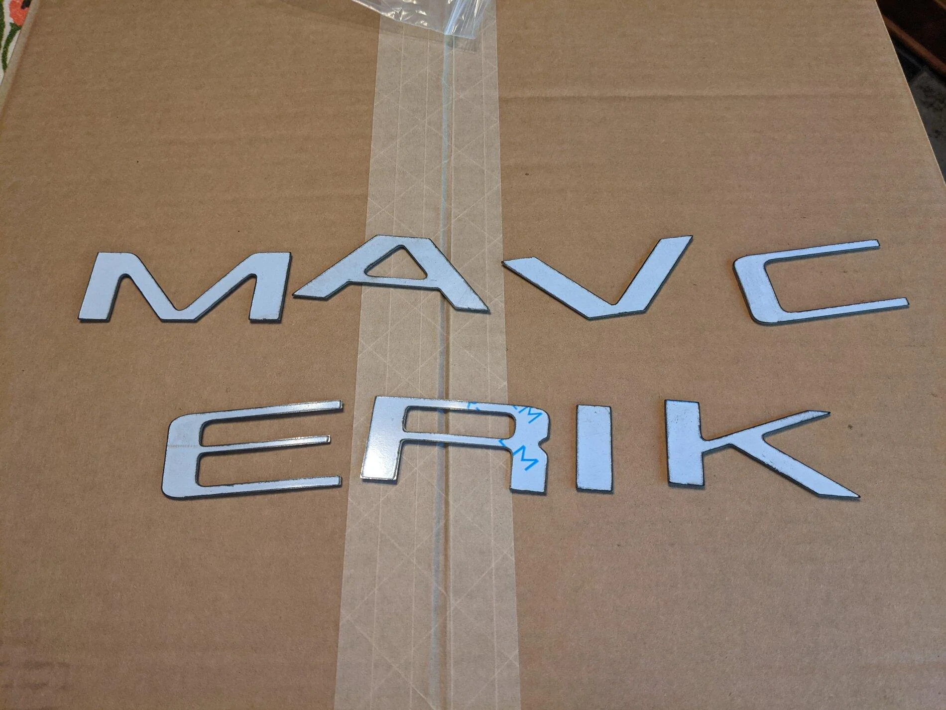 Ford Maverick My Maverick Tailgate Letters, Tailgate Assist, All-Weather Mats have arrived PXL_20210929_212816081