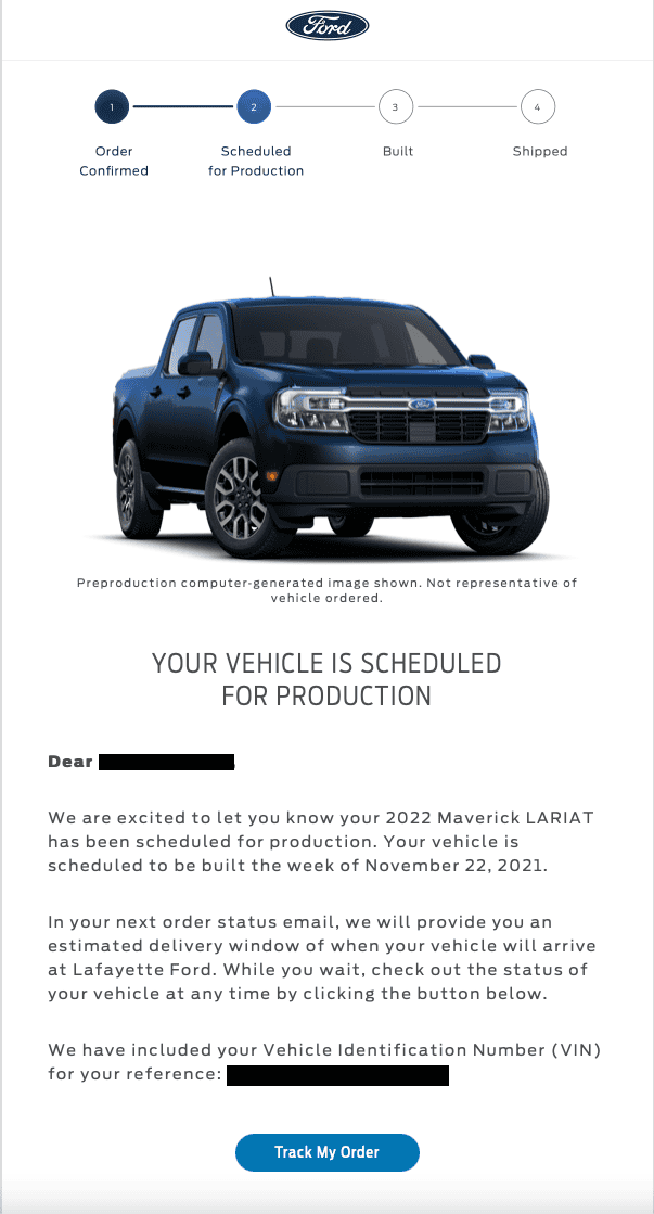 Ford Maverick 📬 9/30 Scheduling Email Received Group! [Share Your Reservation and Build Dates] Screen Shot 2021-09-30 at 2.50.47 PM