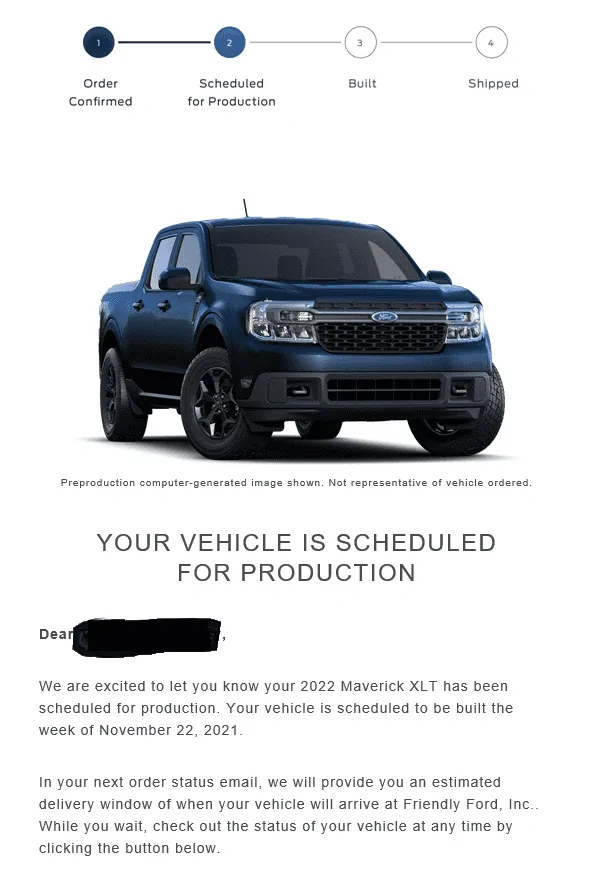 Ford Maverick 📬 9/30 Scheduling Email Received Group! [Share Your Reservation and Build Dates] 1633029199937