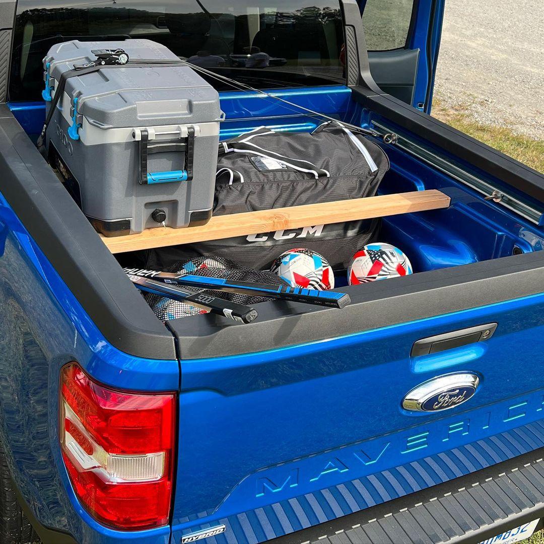 Ford Maverick Some clever storage and cargo management ideas / bed mods on Maverick 2022 Ford Maverick storage and cargo management ideas mods 7