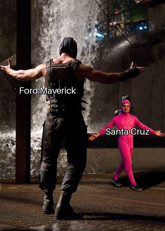 Ford Maverick Maverick Memes -  fun diversion while we wait [ ** NO POLITICS ** ] Bane vs Pink Guy 30092021210719