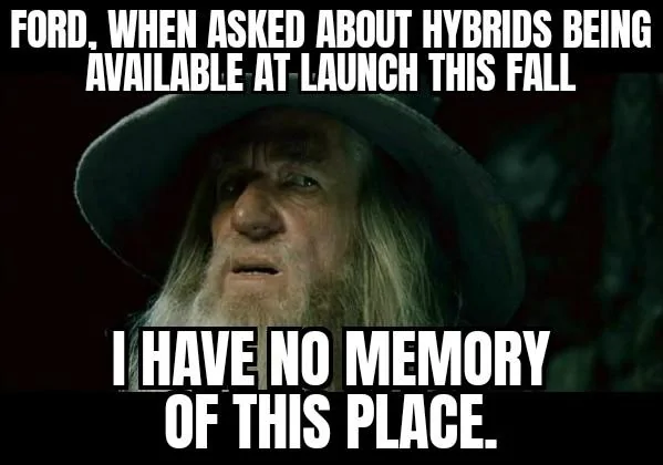 Ford Maverick Maverick Memes -  fun diversion while we wait [ ** NO POLITICS ** ] I have no memory Gandalf 02102021180758