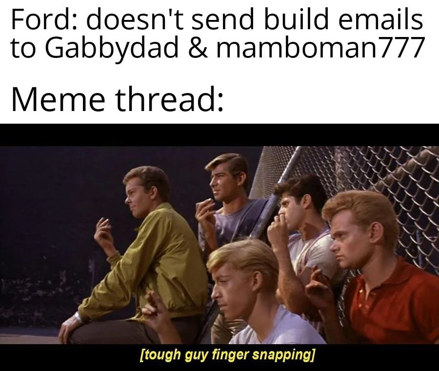 Ford Maverick Maverick Memes -  fun diversion while we wait [ ** NO POLITICS ** ] Tough Guy Finger Snapping 02102021190658