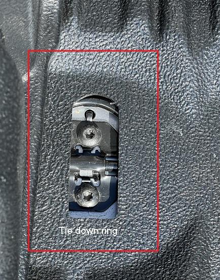 Ford Maverick Ford accessory mess.... tie down