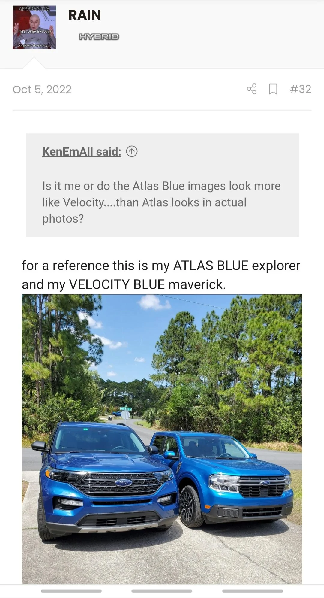 Ford Maverick Ford changed my Maverick's color without me knowing. 20230301_020834