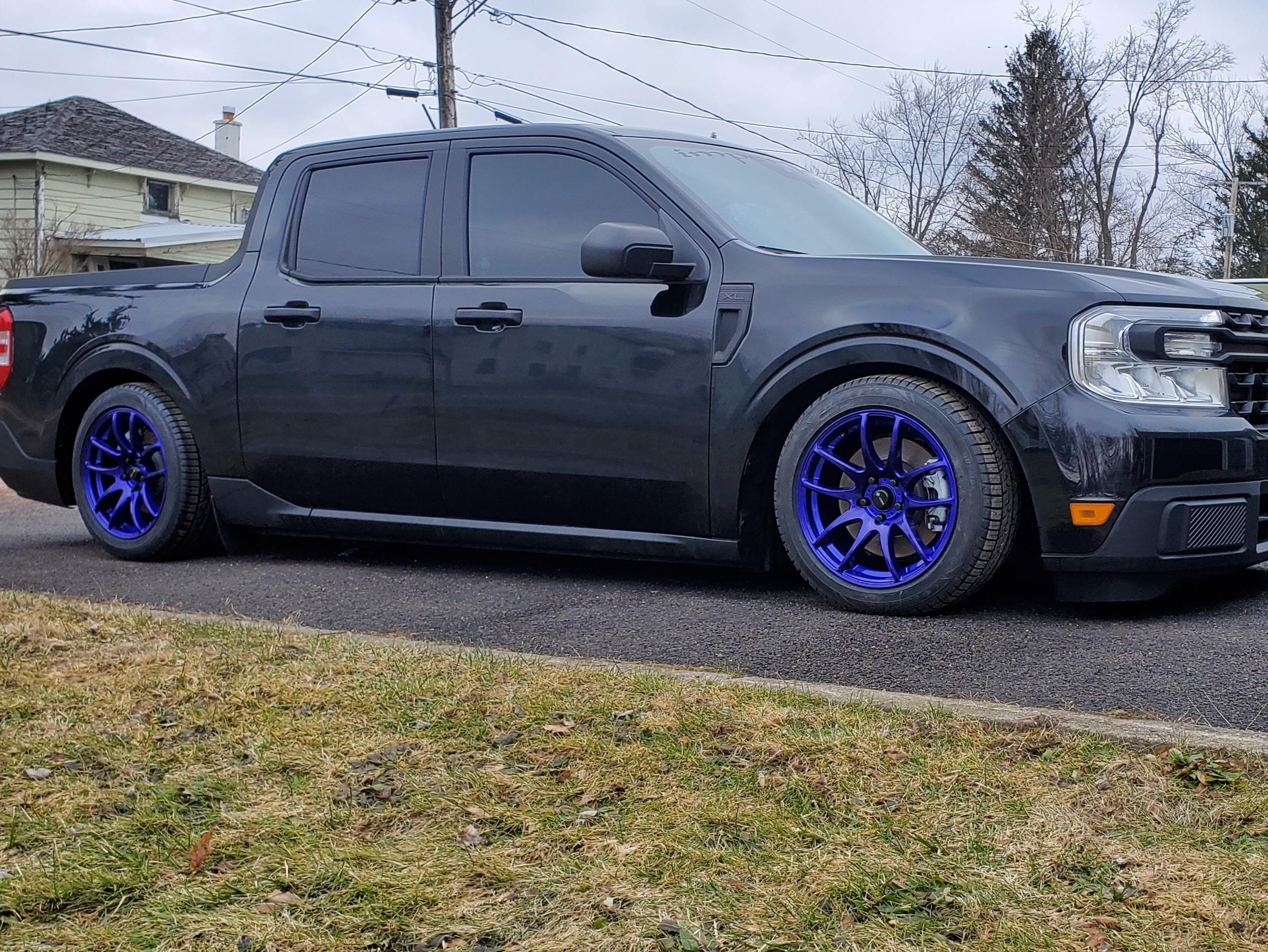 Ford Maverick Maverick XL w/ Steelies lowered on Silver's NA "superlow" coilover kit 20230214_090329