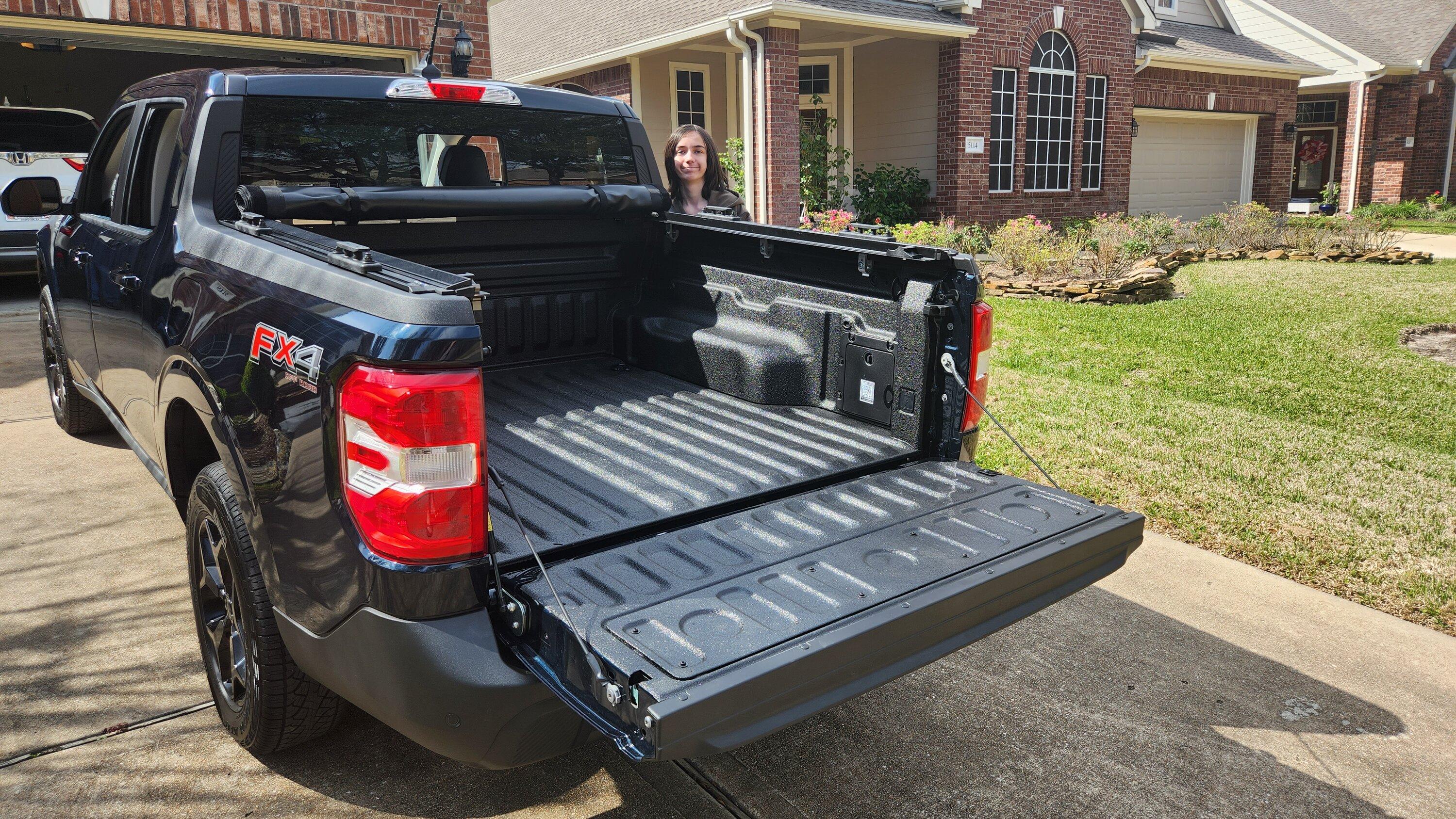 Ford Maverick Soft bed covers that work with tie down rails 20230218_132652