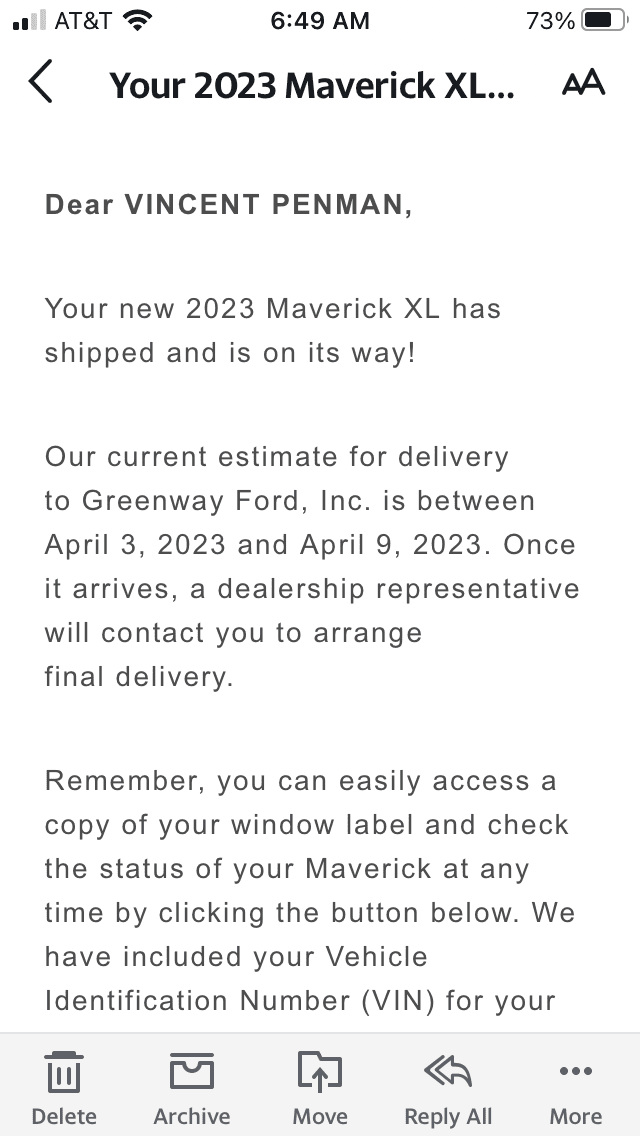 Ford Maverick February Build Month Thread 38E5A851-B1CD-43B6-BD7F-D85EA3D39FFF
