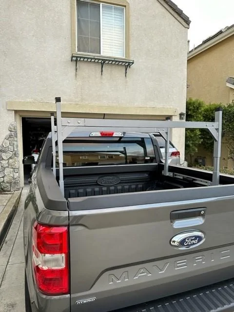 Ford Maverick Installed - Harbor Freight Universal Aluminum Truck Rack U