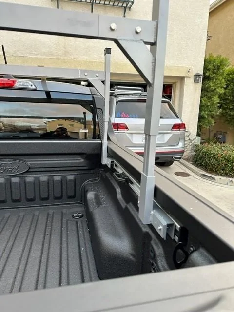 Ford Maverick Installed - Harbor Freight Universal Aluminum Truck Rack Up2