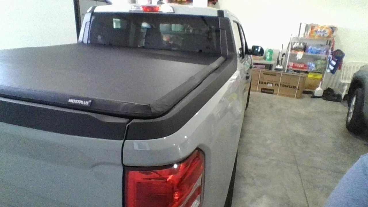 Ford Maverick MostPlus soft tri-fold tonneau cover installed review & photos IMG_20230303_161523