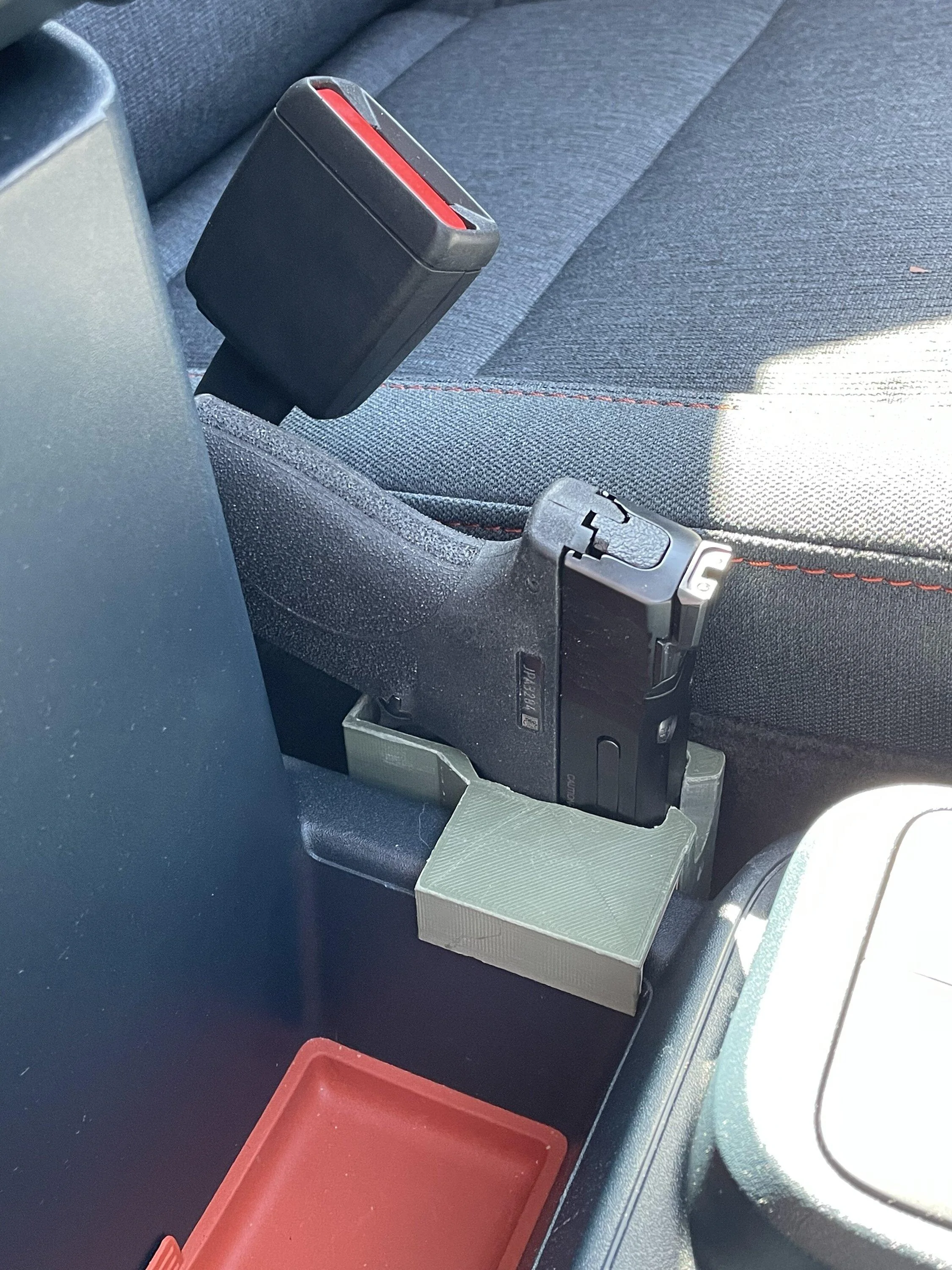 Ford Maverick 3D printed prototype holster set up for the Maverick A80F3BFE-E439-40B3-9CEC-5EAAF375DA58