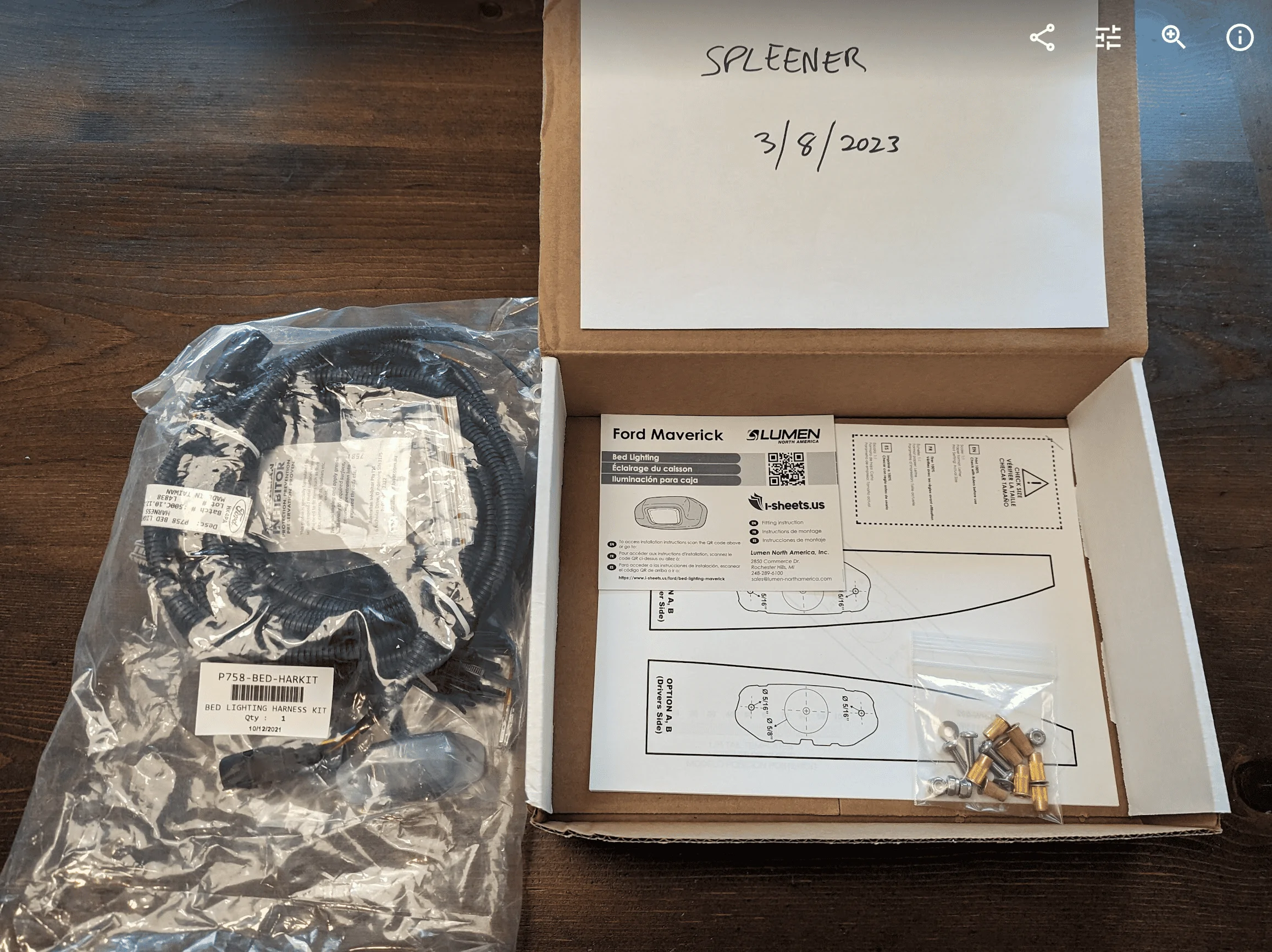 Ford Maverick FS: OEM LUMEN TOUCHLINK CAPACITIVE TOUCH LED LAMPS BED LIGHT 2PC SET $125 Shipped 1678318946935