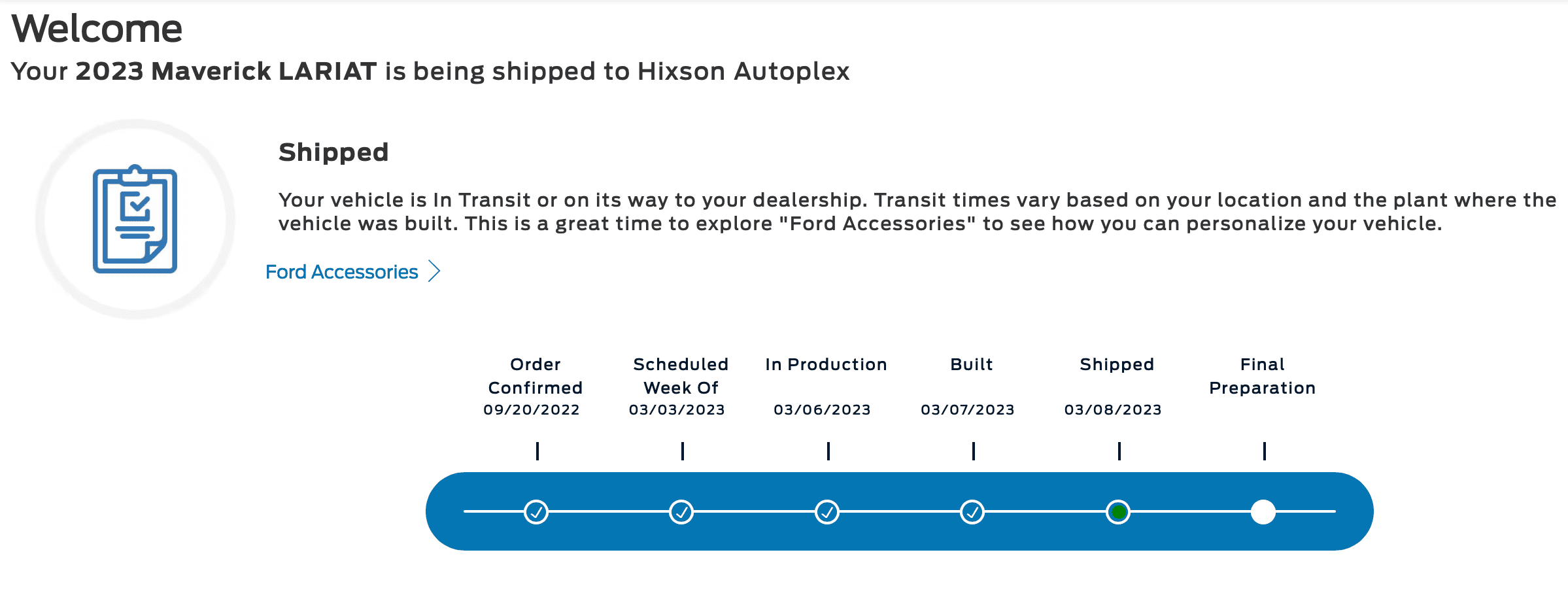 Ford Maverick No Maverick Scheduling This Week (3/9/23) + Key Constraints Screenshot 2023-03-09 at 8.08.46 AM