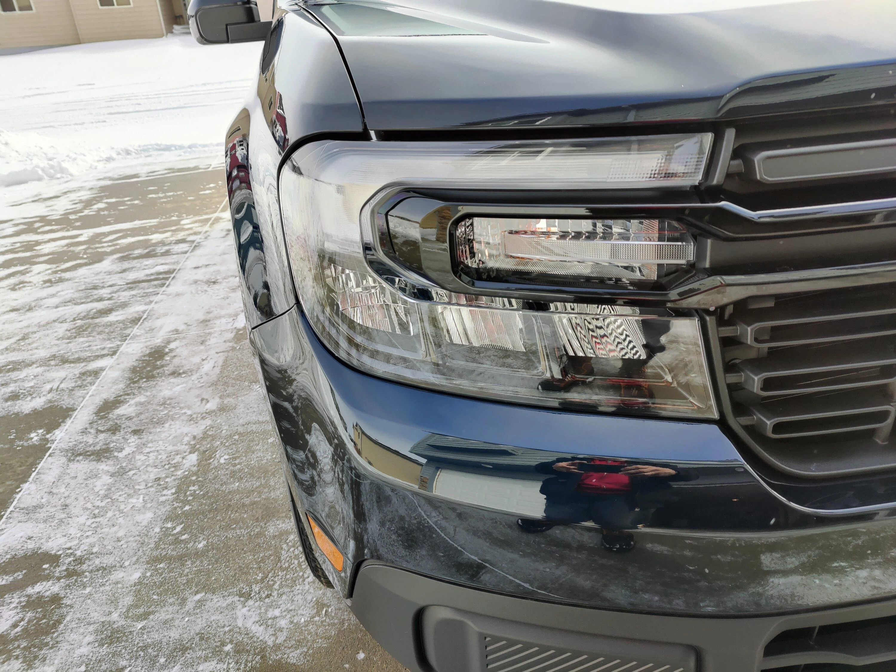 Ford Maverick ALTO BLUE Maverick Photos Thread headlight