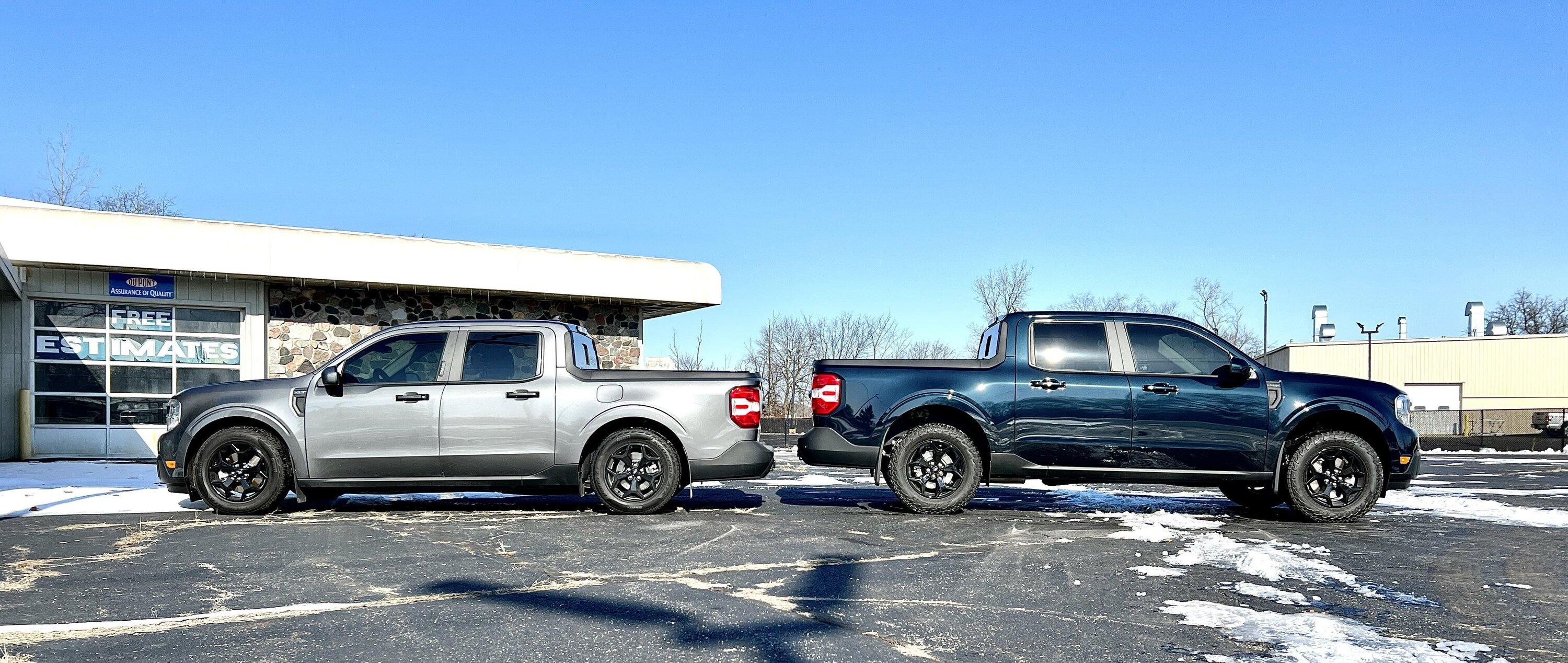 Ford Maverick Leveled vs Lowered Maverick Side by Side Comparison kfurhzqlg7ga1
