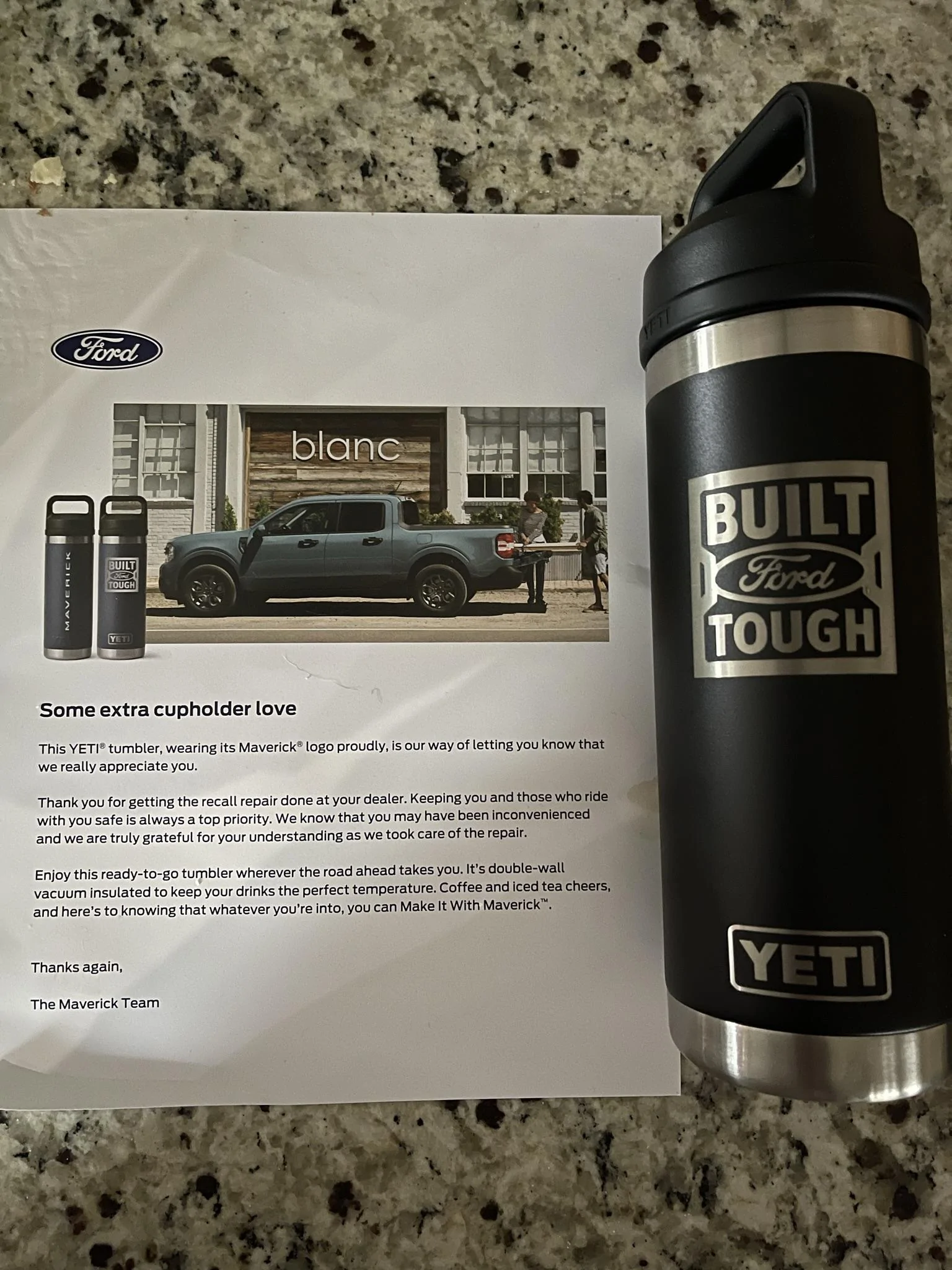 Ford Maverick Recall goodies swag from Ford IMG_0919