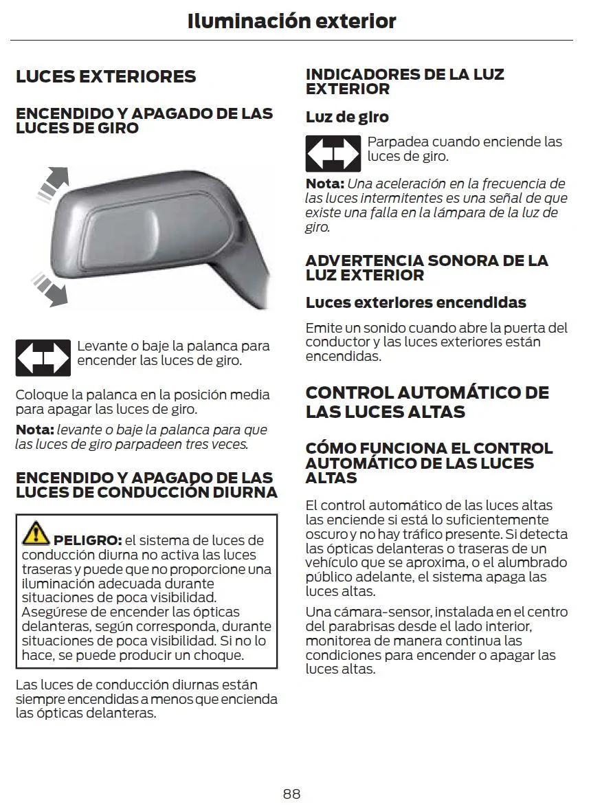 Ford Maverick Possible to turn headlights off (including DRL) completely when driving? Captura