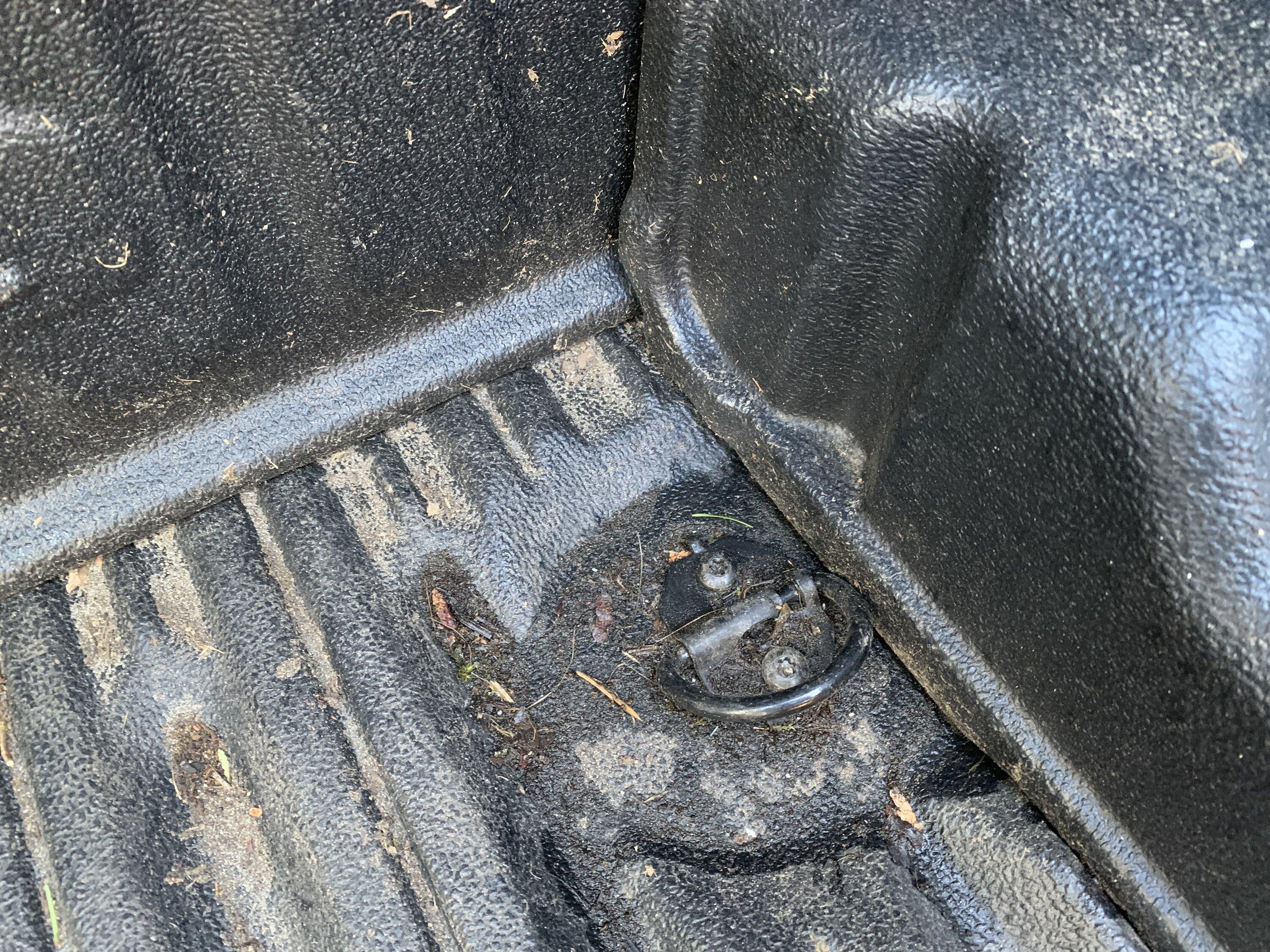 Ford Maverick Drop-in Bedliner cutouts mount behind access panels? image_50450177.JPG