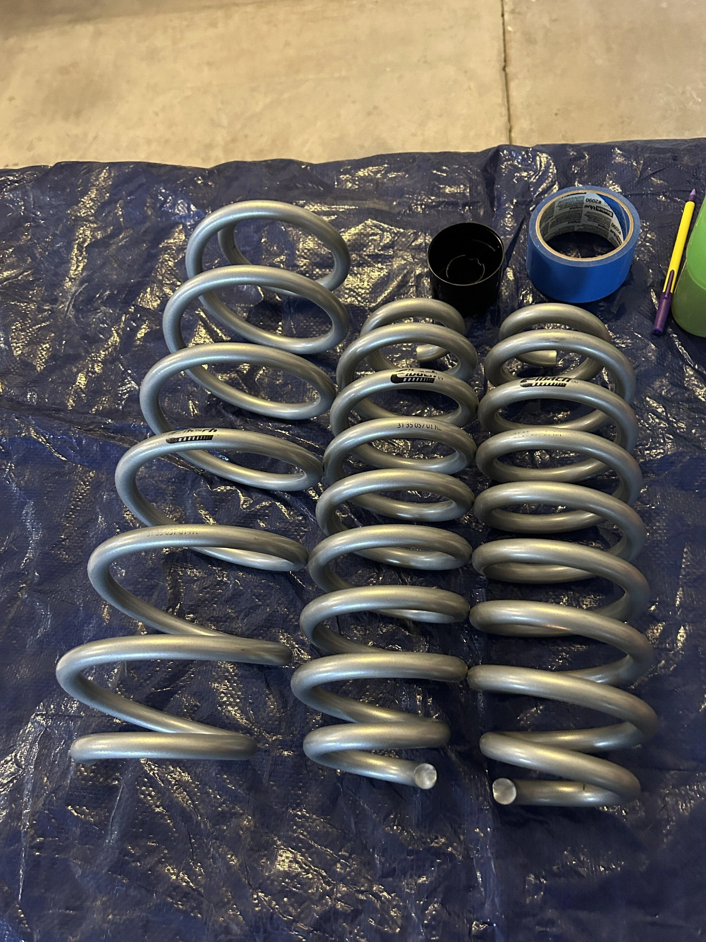 Ford Maverick Painted my Eibach lift springs in black 0D49E298-C14C-4311-9C03-53D9E030354F