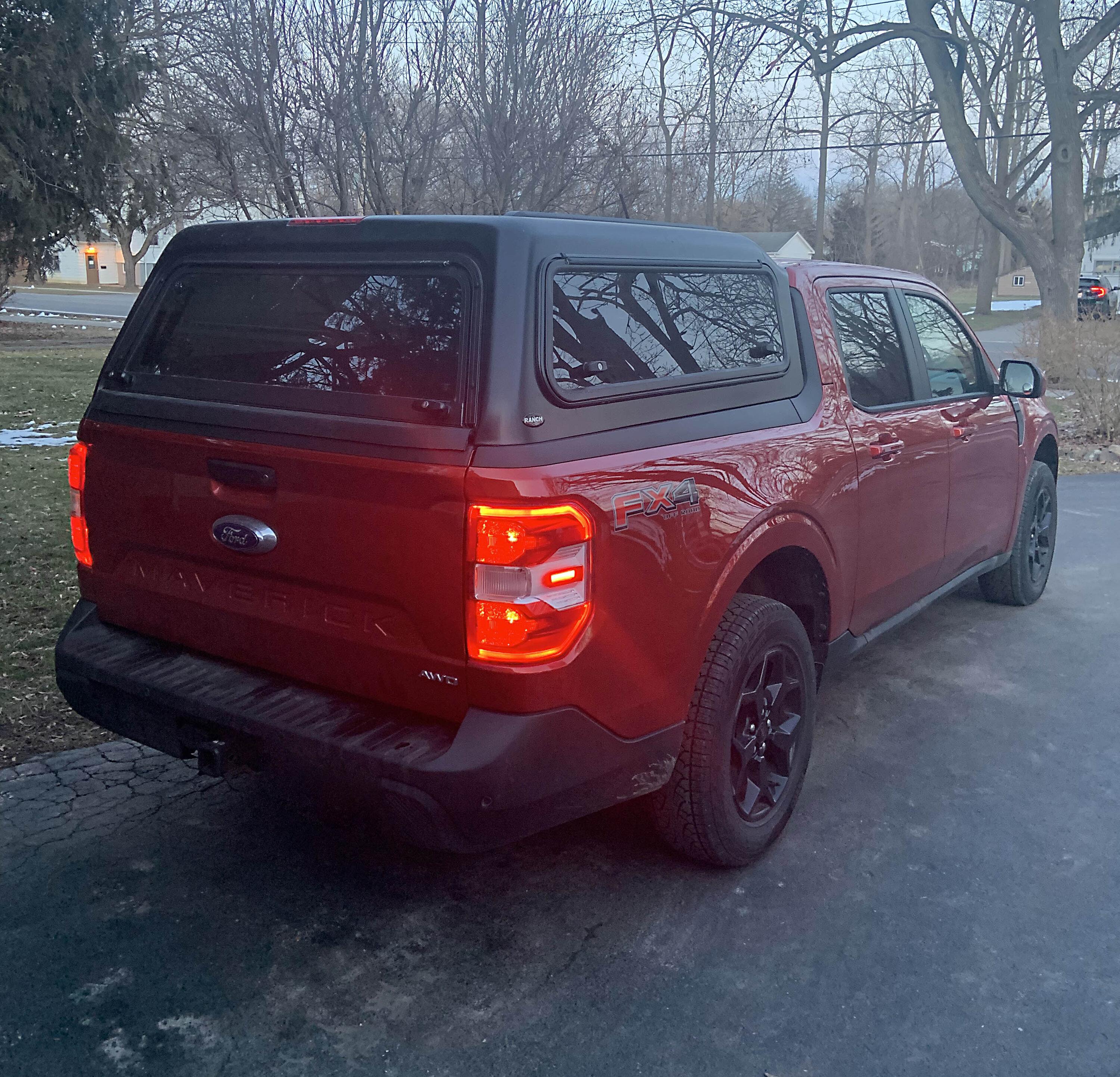 Ford Maverick HOT PEPPER RED Maverick Photos Thread Rear