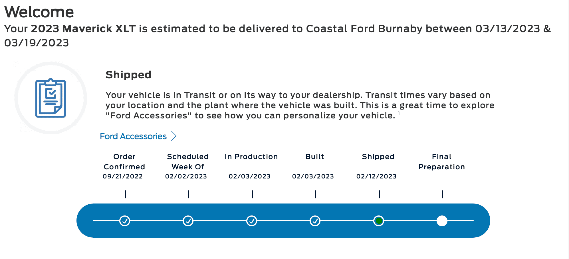 Ford Maverick Any West Coast Canadian Orders In Transit 1678819313511