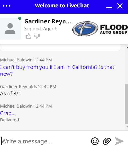 Ford Maverick Flood ESP's not available in California? 1678823162646