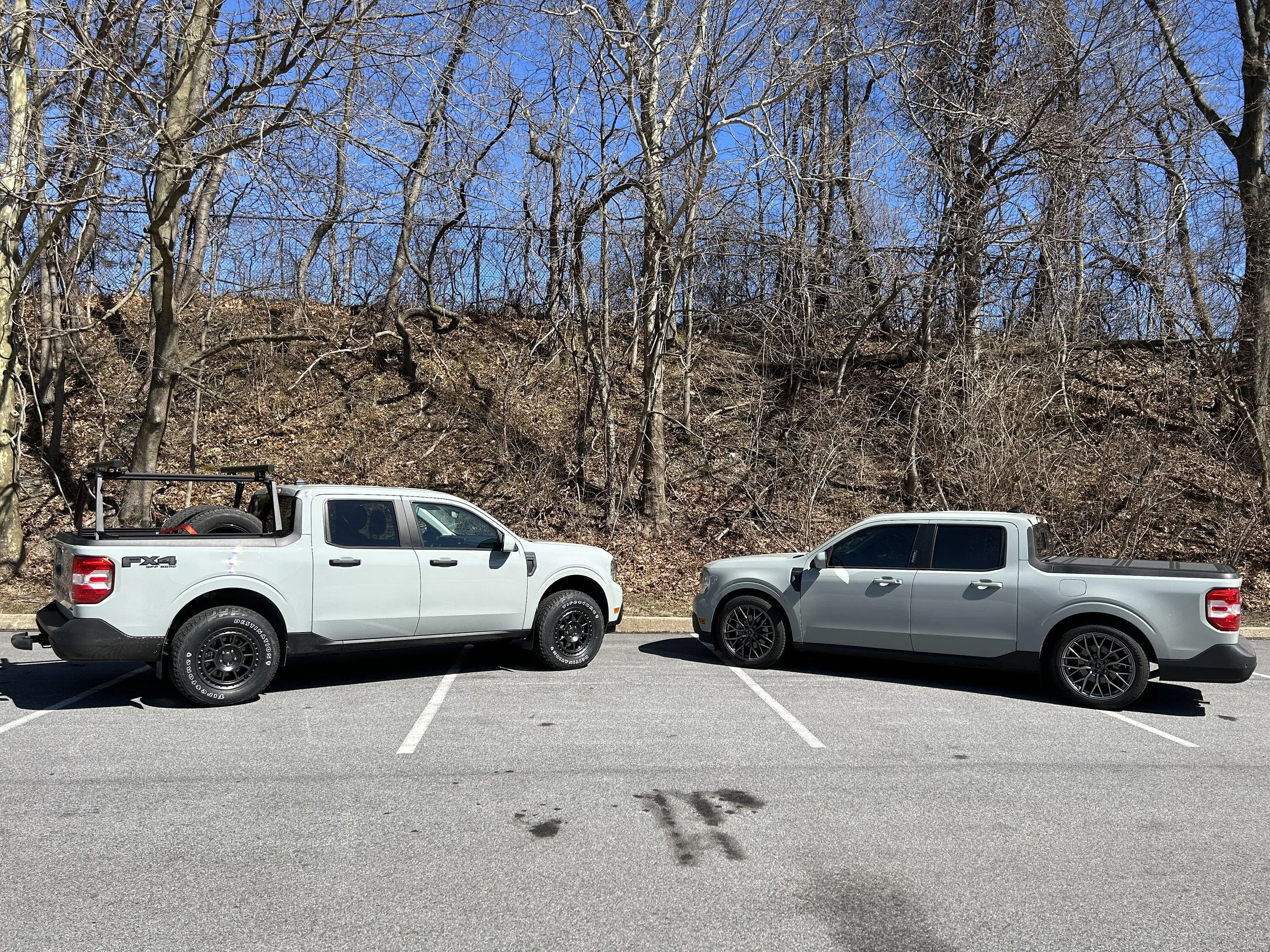 Ford Maverick Leveled vs Lowered Maverick Side by Side Comparison IMG_8915