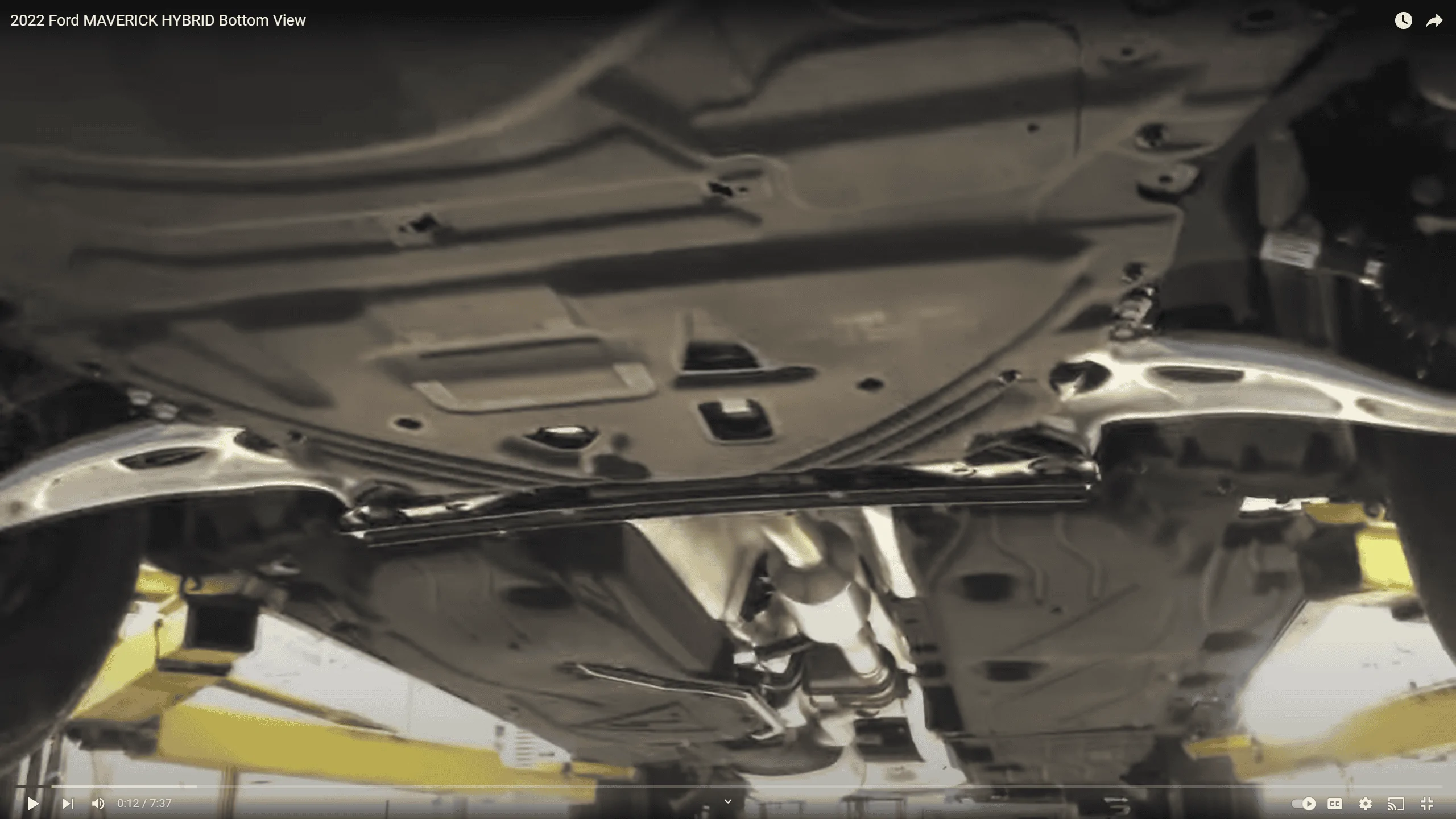 Ford Maverick hybrid underbody engine cover  2022 vs 2023 Screenshot (489)