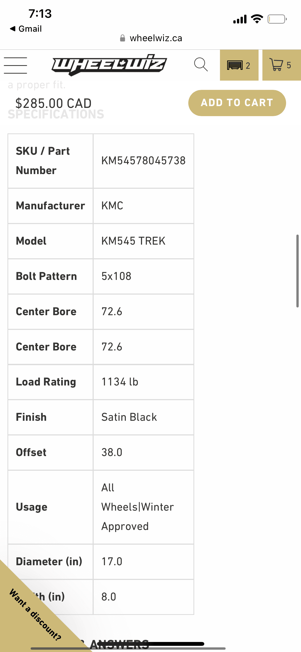 Ford Maverick Will these aftermarket KMC wheels fit? C8027FE2-0E33-4FDE-9747-D45ED02D6548