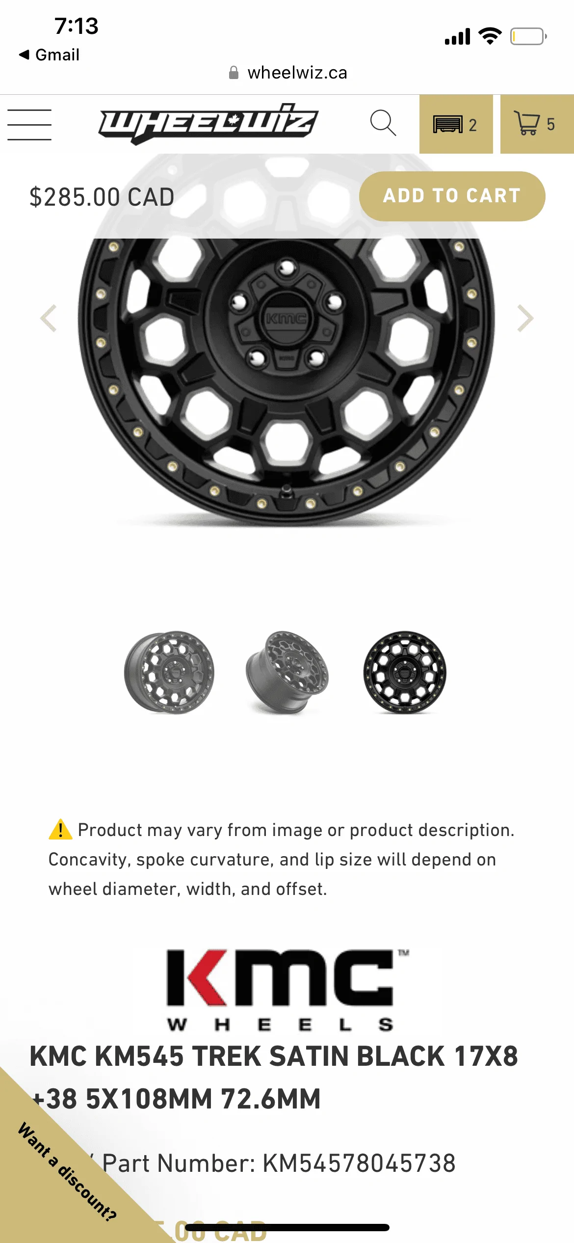Ford Maverick Will these aftermarket KMC wheels fit? DD162B21-88BB-40C9-AA9E-3E7437152425