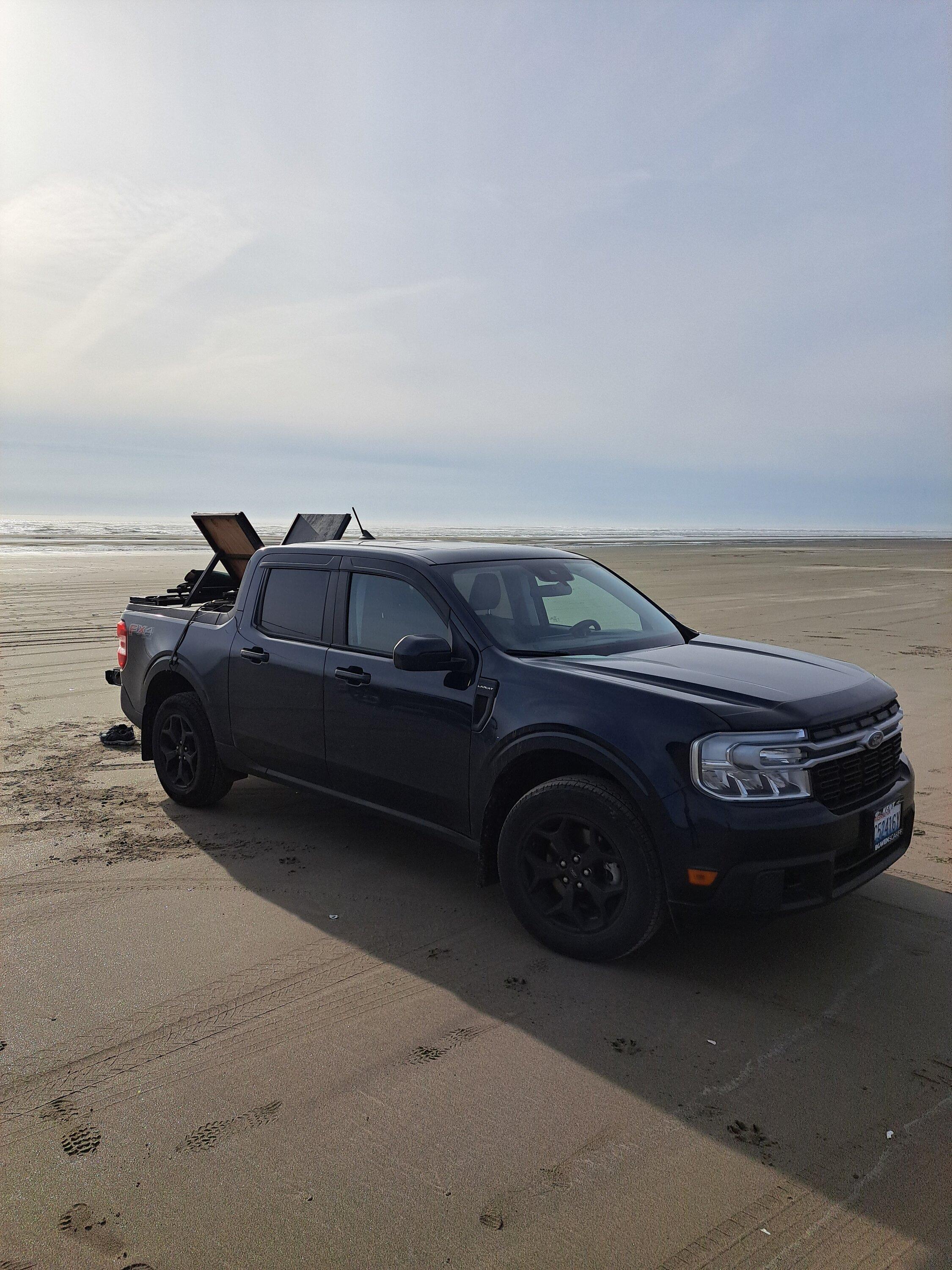Ford Maverick Maverick day at the beach. 20230318_170537