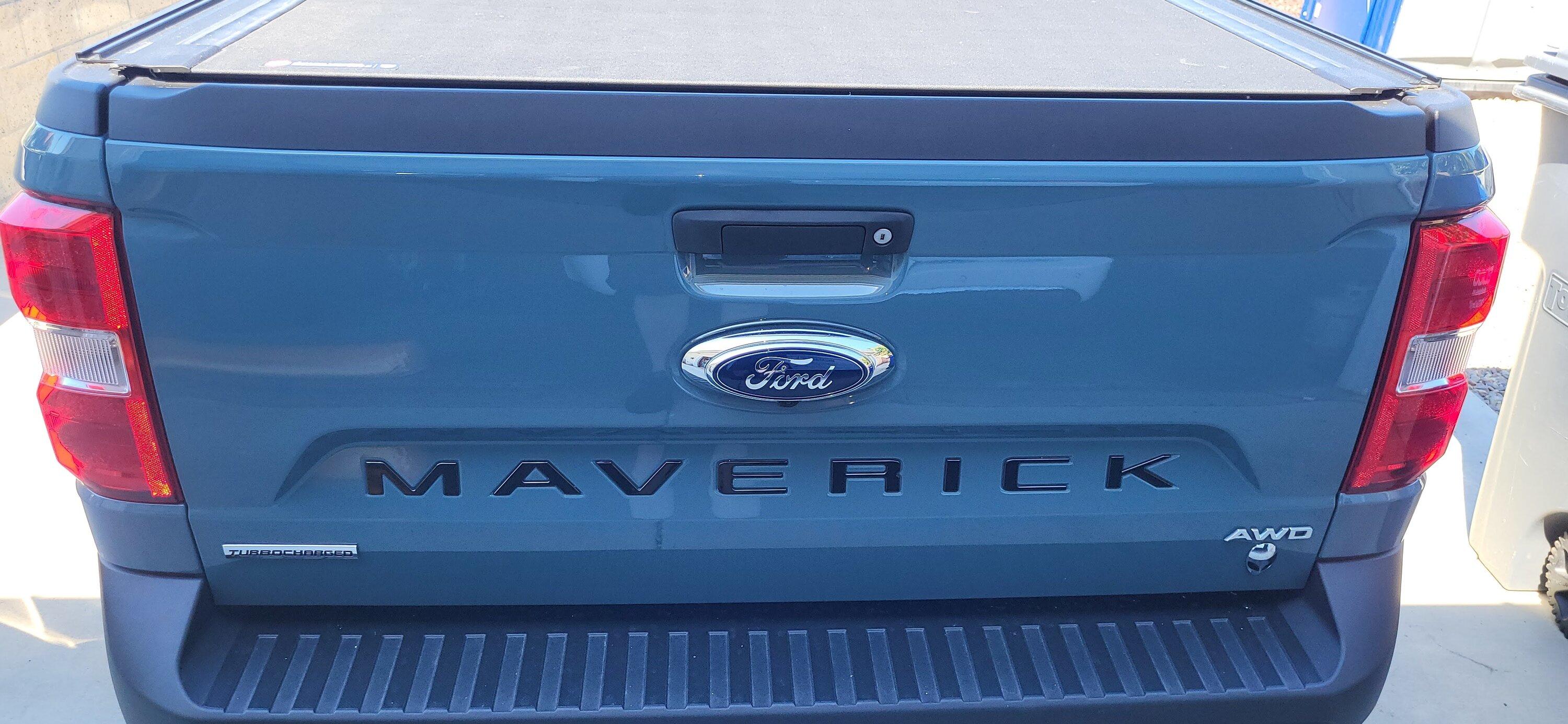 Ford Maverick Maverick Tailgate Letters in Gloss Black - any recommendations? 20230318_141619