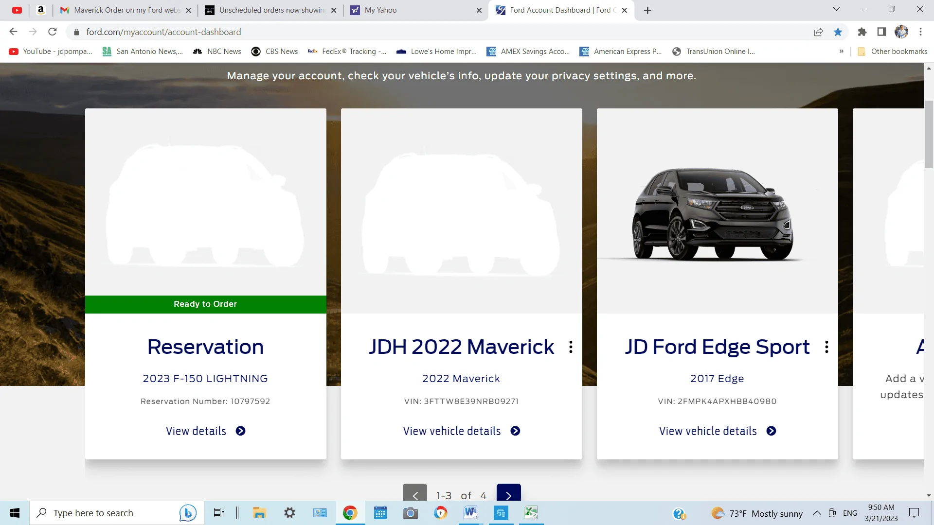Ford Maverick Unscheduled orders now showing up on Ford Website for some order holders 1679410276458
