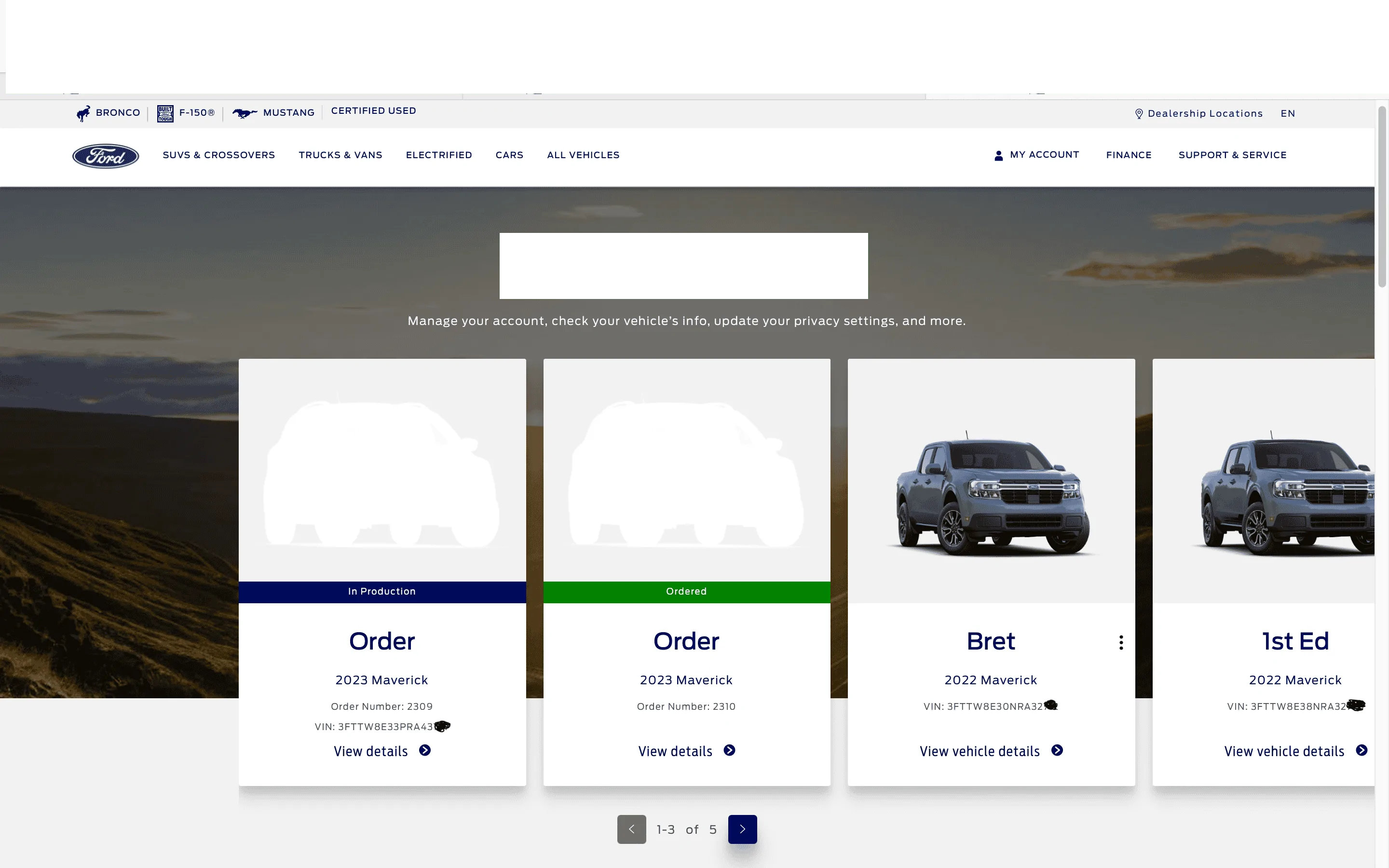 Ford Maverick Unscheduled orders now showing up on Ford Website for some order holders Posted