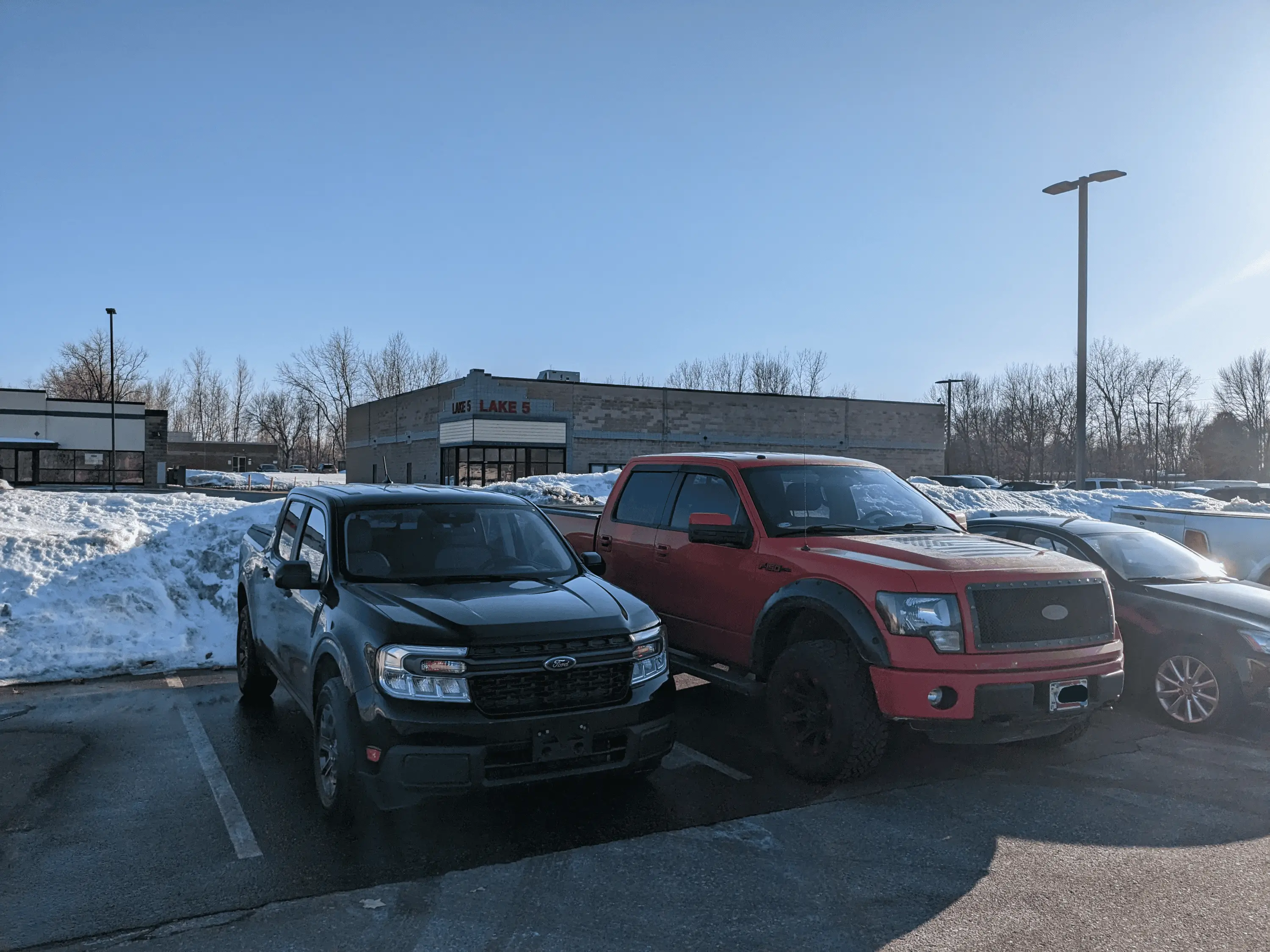 Ford Maverick Post your Maverick next to ridiculously large trucks - photos thread 1679488588919