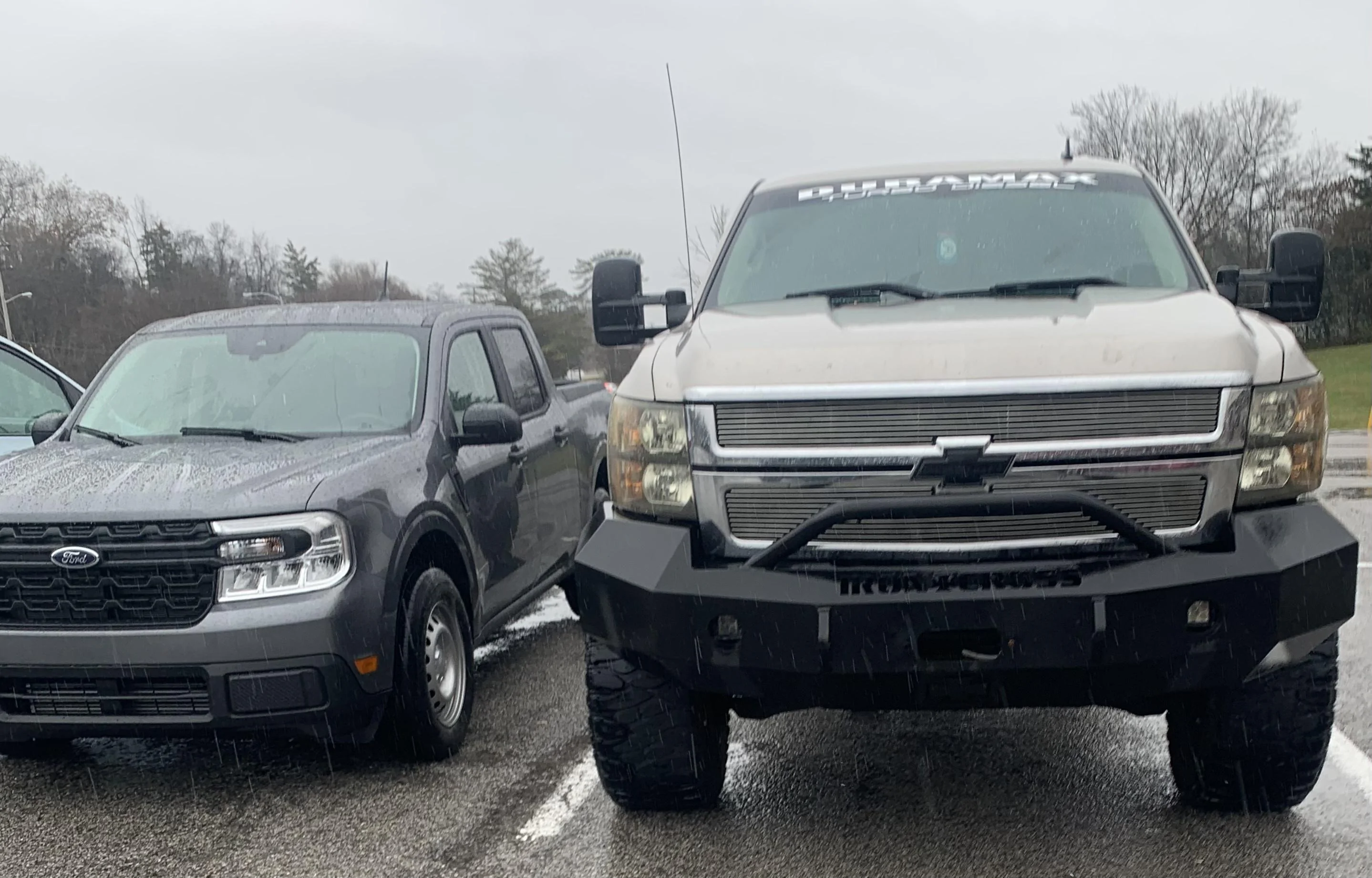 Ford Maverick Post your Maverick next to ridiculously large trucks - photos thread EF315621-FBAC-492C-BDFB-5BF13F8C9F05