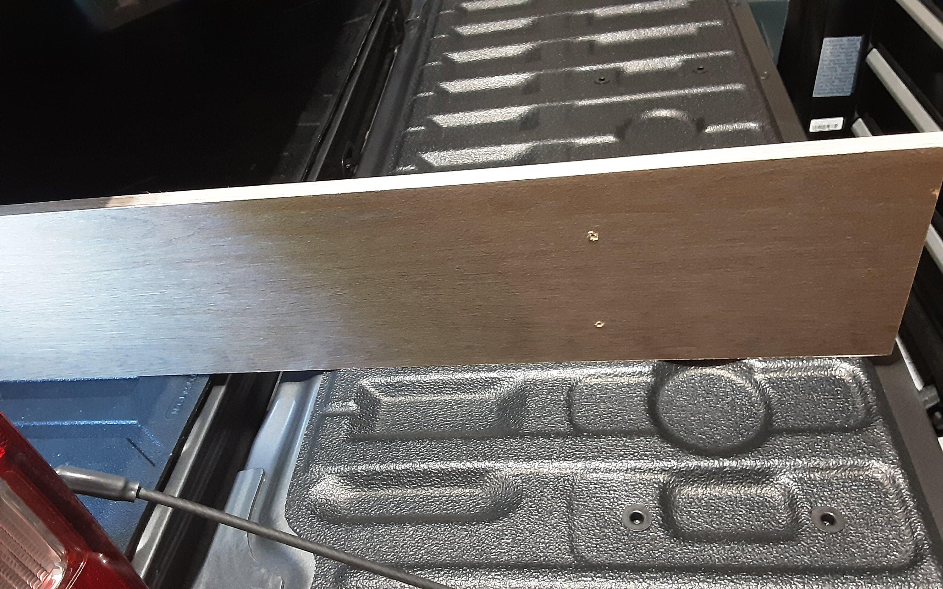 Ford Maverick Tailgate not level with bed. 20230322_165950