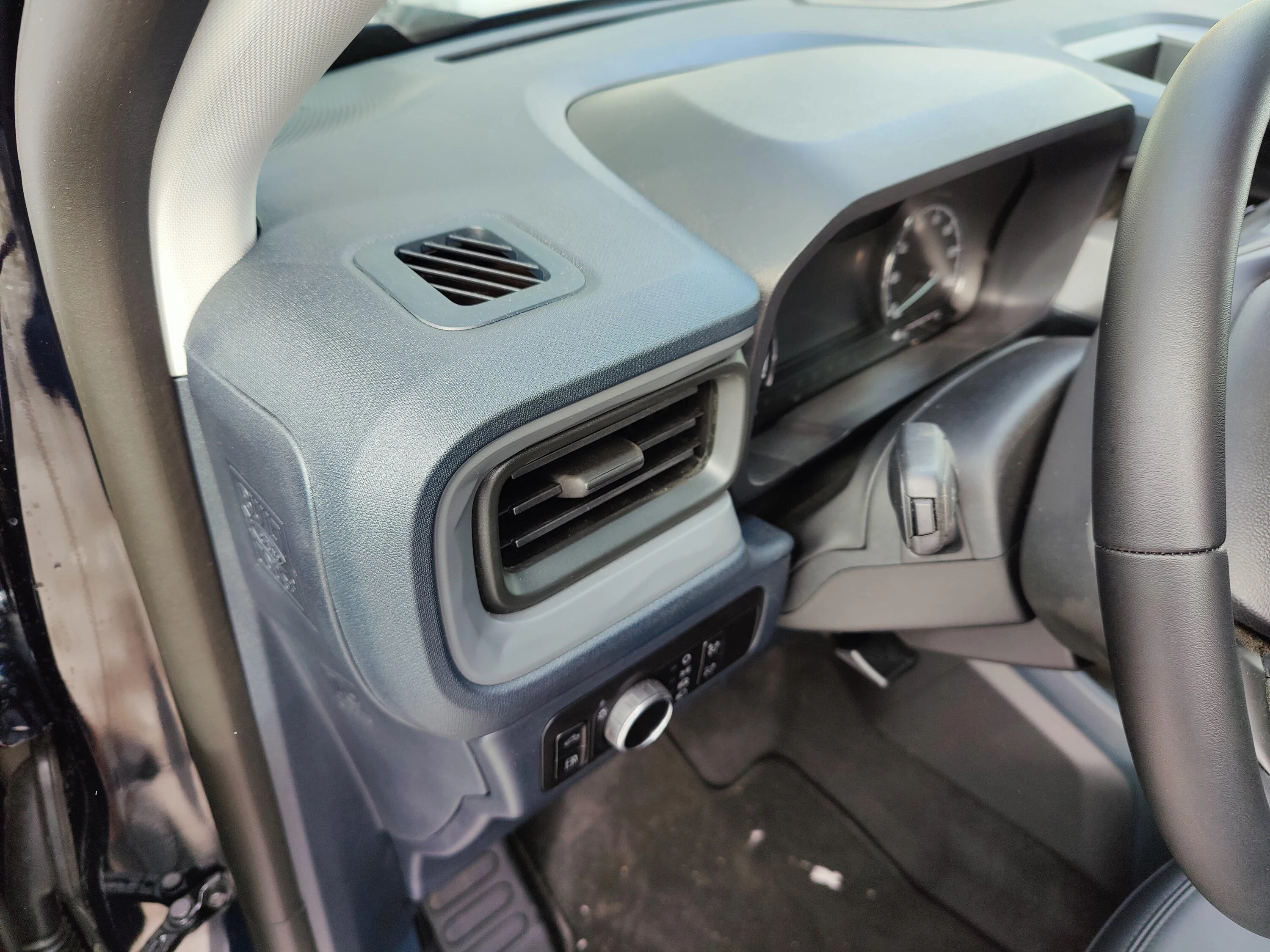 Ford Maverick Murdered Out Maverick? Blue dash
