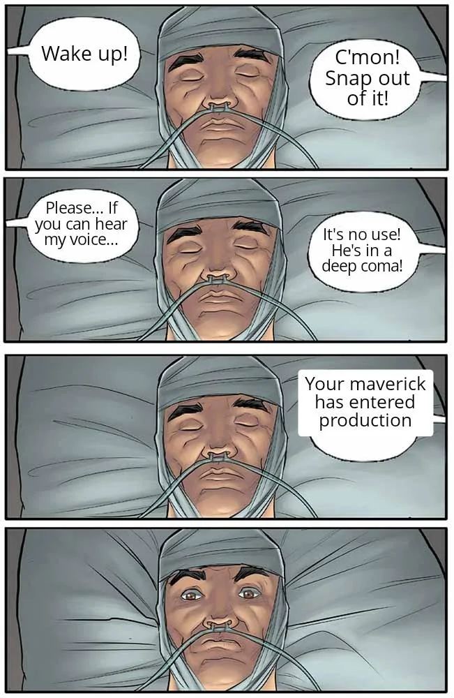 Ford Maverick Maverick Memes -  fun diversion while we wait [ ** NO POLITICS ** ] Its No Use Hes in A Deep Coma 24032023201604