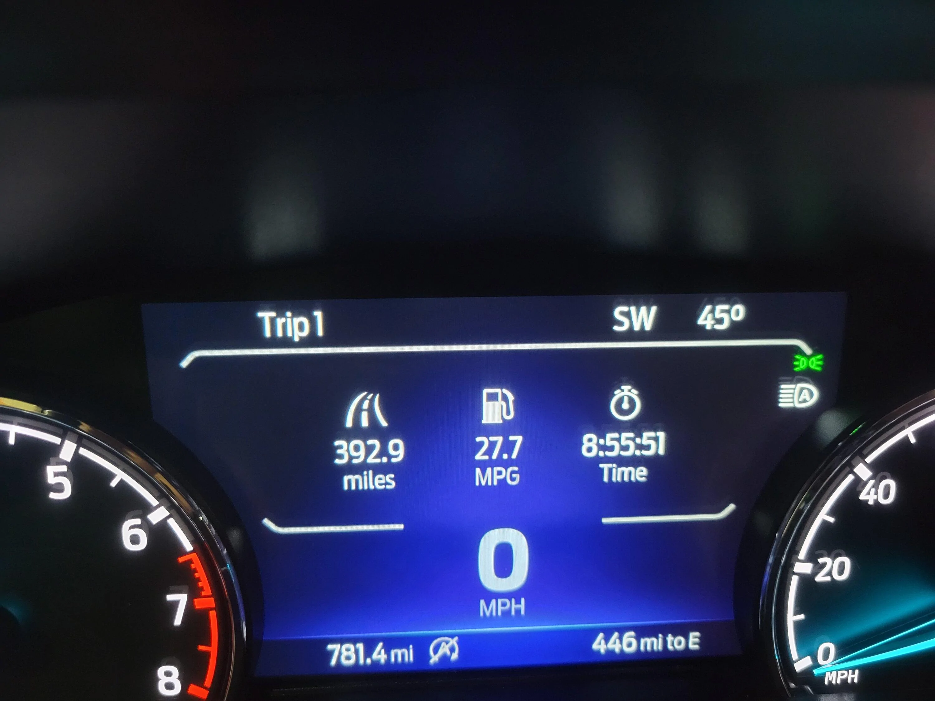 Ford Maverick Real world Maverick Tremor MPG -- What's yours? 20230324_221902